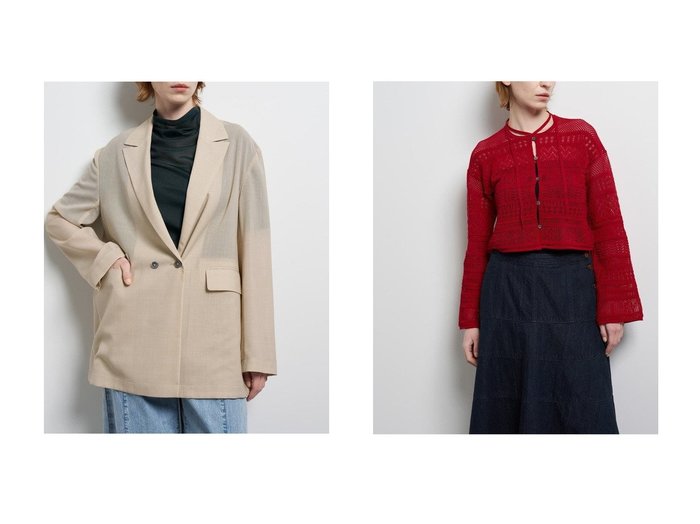 シアージャケットとレースカーディガンで楽しむ軽やかで洗練されたスタイリング LANVIN en Bleu(ランバン オン ブルー)の通販 おすすめ人気トレンドファッション通販アイテム 人気、トレンドファッション・服の通販 founy(ファニー) 　ファッション　Fashion　レディースファッション　Fashion for Women　アウター　Coat / Outerwear Collection　レディースジャケット・軽アウター　Jackets　テーラードジャケット / 通勤・きれいめスタイル　Tailored Jackets & Blazers　トップス・カットソー　Cut & Sew Tops　ニット　Knit Tops & Sweaters　カーディガン・羽織り　Layered Style Cardigans　シアー　Sheer, See-Through　ジャケット　Jacket, Outerwear　フォルム　Silhouette, Form　新作・新入荷　New Arrivals / New In　|ID:crp329100000227316