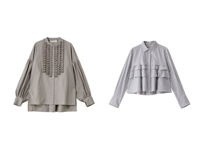 ラッフルブラウスとフリルシャツで楽しむ華やかで立体感のあるスタイリング MARILYN MOON(マリリンムーン)の通販 おすすめ人気トレンドファッション通販アイテム 人気、トレンドファッション・服の通販 founy(ファニー) ファッション Fashion レディースファッション Fashion for Women トップス・カットソー Cut & Sew Tops シャツ・ブラウス・オフィスカジュアル Elegant Blouses & Button-Ups オケージョン Occasion Wear コンパクト Compact, Small Size ジャケット Jacket, Outerwear スリーブ Sleeve, Long Sleeve / Short Sleeve バランス Balance, Style Balance ロング Long, Long-Length 人気 Popular, Best Seller 新作・新入荷 New Arrivals / New In |ID:crp329100000227326