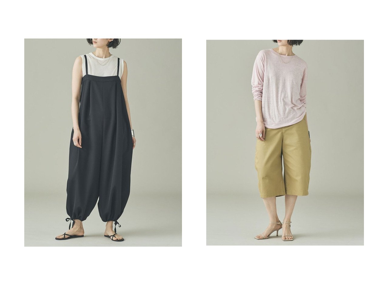 シアーリネンTシャツとオールインワンで楽しむ軽やかで洗練されたレイヤードスタイル Curensology(カレンソロジー)の通販 おすすめ人気トレンドファッション通販アイテム インテリア・キッズ・メンズ・レディースファッション・服の通販 founy(ファニー) 　ファッション　Fashion　レディースファッション　Fashion for Women　トップス・カットソー　Cut & Sew Tops　シャツ・ブラウス・オフィスカジュアル　Elegant Blouses & Button-Ups　ロングTシャツ・Tシャツ　Longline T-Shirts & Tees　カットソー・ベーシックTシャツ　Cut-and-Sewn Tops / Stretch Tees & Basics　パンツ　Pants & Trousers　インナー　Innerwear　カットソー　Cut and Sewn Top　シンプル　Simple, Minimal　スリーブ　Sleeve, Long Sleeve / Short Sleeve　リネン　Linen, Linen Fabric　ロング　Long, Long-Length　夏　Summer　新作・新入荷　New Arrivals / New In　ブラック系　Black　ホワイト系　White　レッド系　Red　|ID:crp329100000227330