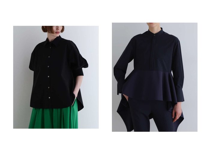 SOLOTEXシャツとブラウスで楽しむ立体シルエットと洗練されたバランス LE PHIL(ル フィル)の通販 おすすめ人気トレンドファッション通販アイテム 人気、トレンドファッション・服の通販 founy(ファニー) 　ファッション　Fashion　レディースファッション　Fashion for Women　トップス・カットソー　Cut & Sew Tops　シャツ・ブラウス・オフィスカジュアル　Elegant Blouses & Button-Ups　クッション　Cushion, Throw Pillow　ショート　Short, Short Length　ストレッチ　Stretch, Stretchy Fabric　スポーティ　Sporty, Casual Athletic　スリーブ　Sleeve, Long Sleeve / Short Sleeve　ドレープ　Drape, Draping Fabric　ハーフ　Half, Half-Length　バランス　Balance, Style Balance　フェミニン　Feminine, Girly　羽織　Haori, Light Jacket　マニッシュ　Mannish, Boyish　夏　Summer　新作・新入荷　New Arrivals / New In　|ID:crp329100000227339