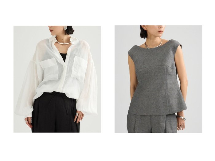 【素材の美しさと立体シルエットで魅せるビスチェとブラウス】Chaos(カオス)の通販 おすすめ人気トレンドファッション通販アイテム 人気、トレンドファッション・服の通販 founy(ファニー) ファッション Fashion レディースファッション Fashion for Women トップス・カットソー Cut & Sew Tops シャツ・ブラウス・オフィスカジュアル Elegant Blouses & Button-Ups キャミソール&ノースリーブ Camisoles & Sleeveless Tops ビスチェ Bustiers & Corset Tops / Layered Bustier Style スリーブ Sleeve, Long Sleeve / Short Sleeve フォルム Silhouette, Form ロング Long, Long-Length 新作・新入荷 New Arrivals / New In |ID:crp329100000227364