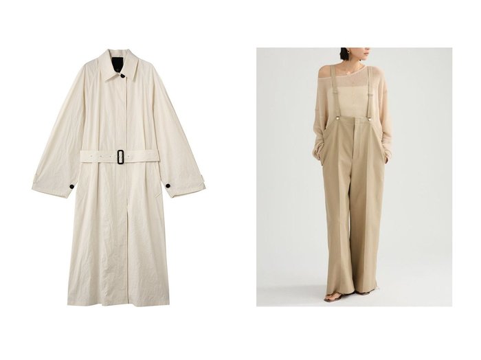 【ミリタリーサロペットと軽やかなバルマカーンコートで整える洗練スタイル】Chaos(カオス)の通販 おすすめ人気トレンドファッション通販アイテム 人気、トレンドファッション・服の通販 founy(ファニー) ファッション Fashion レディースファッション Fashion for Women アウター Coat / Outerwear Collection コート・ロングコート・ピーコート Long Coats, Peacoats & More パンツ Pants & Trousers スリーブ Sleeve, Long Sleeve / Short Sleeve ロング Long, Long-Length 新作・新入荷 New Arrivals / New In |ID:crp329100000227365