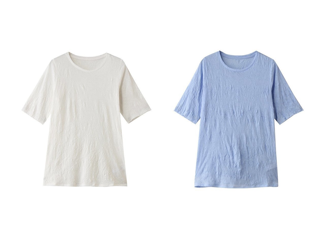 【上品な透け感でレイヤードが映えるクルーネックインナー】MIDIUMISOLID(ミディウミソリッド)の通販 おすすめ人気トレンドファッション通販アイテム インテリア・キッズ・メンズ・レディースファッション・服の通販 founy(ファニー) 　ファッション　Fashion　レディースファッション　Fashion for Women　トップス・カットソー　Cut & Sew Tops　シャツ・ブラウス・オフィスカジュアル　Elegant Blouses & Button-Ups　ロングTシャツ・Tシャツ　Longline T-Shirts & Tees　カットソー・ベーシックTシャツ　Cut-and-Sewn Tops / Stretch Tees & Basics　インナー　Innerwear　ショート　Short, Short Length　シンプル　Simple, Minimal　ジャケット　Jacket, Outerwear　スマート　Smart, Elegant　スリーブ　Sleeve, Long Sleeve / Short Sleeve　エレガント 上品　Elegant　新作・新入荷　New Arrivals / New In　ホワイト系　White　パープル系　Purple　ブラック系　Black　|ID:crp329100000227374