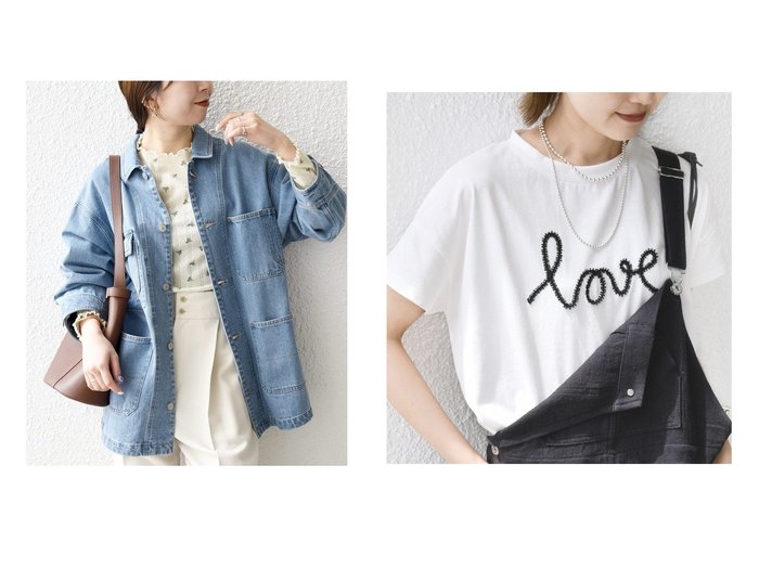 【デニムカバーオールと刺繍ロゴTシャツで整える軽やかなカジュアルスタイル】SHIPS(シップス)の通販 おすすめ人気トレンドファッション通販アイテム 人気、トレンドファッション・服の通販 founy(ファニー) ファッション Fashion レディースファッション Fashion for Women アウター Coat / Outerwear Collection レディースジャケット・軽アウター Jackets 洗える Machine Washable ジャケット Jacket, Outerwear スウェット / スエット Sweatshirt, Sweatwear ダウン Down, Puffer デニム Denim, Jeans Material 定番 Standard, Basic Item フェミニン Feminine, Girly フロント Front, Front Design ポケット Pocket, Pocket Detail ルーズ Loose, Oversized ロング Long, Long-Length 冬 Winter / This Winter 2026年 2026 インナー Innerwear カーディガン Cardigan, Knitwear ストーン Stone, Gem-Like スリット Slit, Slit Detail なめらか Smooth, Silky Texture ボトム Bottoms, Lower Wear メタリック Metallic, Shiny Finish 2025年 2025 2025春夏・S/S Spring/Summer 2025 SS25 |ID:crp329100000227378