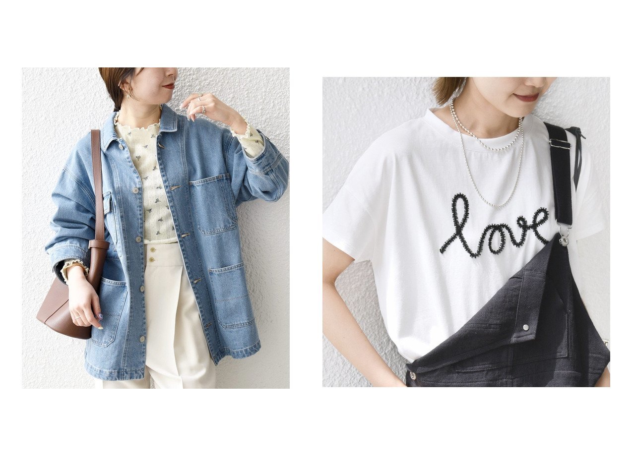 【デニムカバーオールと刺繍ロゴTシャツで整える軽やかなカジュアルスタイル】SHIPS(シップス)の通販 おすすめ人気トレンドファッション通販アイテム インテリア・キッズ・メンズ・レディースファッション・服の通販 founy(ファニー) 　ファッション　Fashion　レディースファッション　Fashion for Women　アウター　Coat / Outerwear Collection　レディースジャケット・軽アウター　Jackets　洗える　Machine Washable　ジャケット　Jacket, Outerwear　スウェット / スエット　Sweatshirt, Sweatwear　ダウン　Down, Puffer　デニム　Denim, Jeans Material　定番　Standard, Basic Item　フェミニン　Feminine, Girly　フロント　Front, Front Design　ポケット　Pocket, Pocket Detail　ルーズ　Loose, Oversized　ロング　Long, Long-Length　冬　Winter / This Winter　2026年　2026　インナー　Innerwear　カーディガン　Cardigan, Knitwear　ストーン　Stone, Gem-Like　スリット　Slit, Slit Detail　なめらか　Smooth, Silky Texture　ボトム　Bottoms, Lower Wear　メタリック　Metallic, Shiny Finish　2025年　2025　2025春夏・S/S　Spring/Summer 2025 SS25　ブルー系　Blue　ホワイト系　White　グレー系　Gray　オレンジ系　Orange　|ID:crp329100000227378