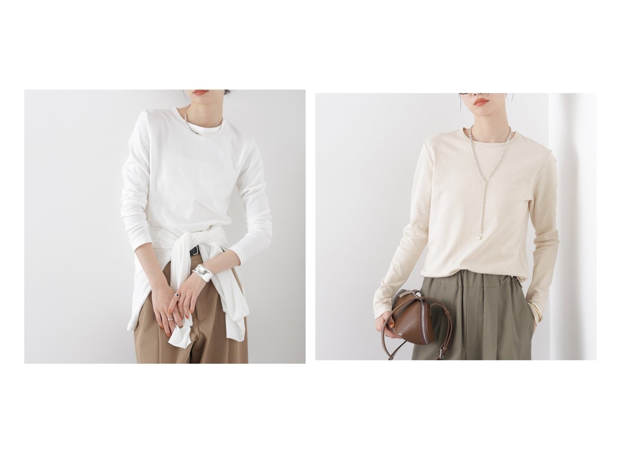 【機能性と上品な質感を兼ね備えたロングスリーブトップス】nano universe(ナノ ユニバース)の通販 おすすめ人気トレンドファッション通販アイテム インテリア・キッズ・メンズ・レディースファッション・服の通販 founy(ファニー) 　ファッション　Fashion　レディースファッション　Fashion for Women　トップス・カットソー　Cut & Sew Tops　インナー　Innerwear　春　Spring　カットソー　Cut and Sewn Top　コンパクト　Compact, Small Size　抗菌　Antibacterial, Bacteria-Resistant　シルケット　Silket, Silky Cotton　シンプル　Simple, Minimal　ジャケット　Jacket, Outerwear　スラックス　Slacks, Dress Pants　タイトスカート　Pencil Skirt, Tight Skirt　長袖　Long Sleeve, Full Sleeve　ベーシック　Basic, Essential　ロング　Long, Long-Length　S/S・春夏　SS, Spring/Summer, Warm Season　アウトレット　Outlet / Clearance　おすすめ　Recommended / Our Picks　夏　Summer　エレガント 上品　Elegant　ビジネス 仕事 通勤　Business / Work / Commuting　2026年　2026　ブラック系　Black　ホワイト系　White　ベージュ系　Beige　|ID:crp329100000227402