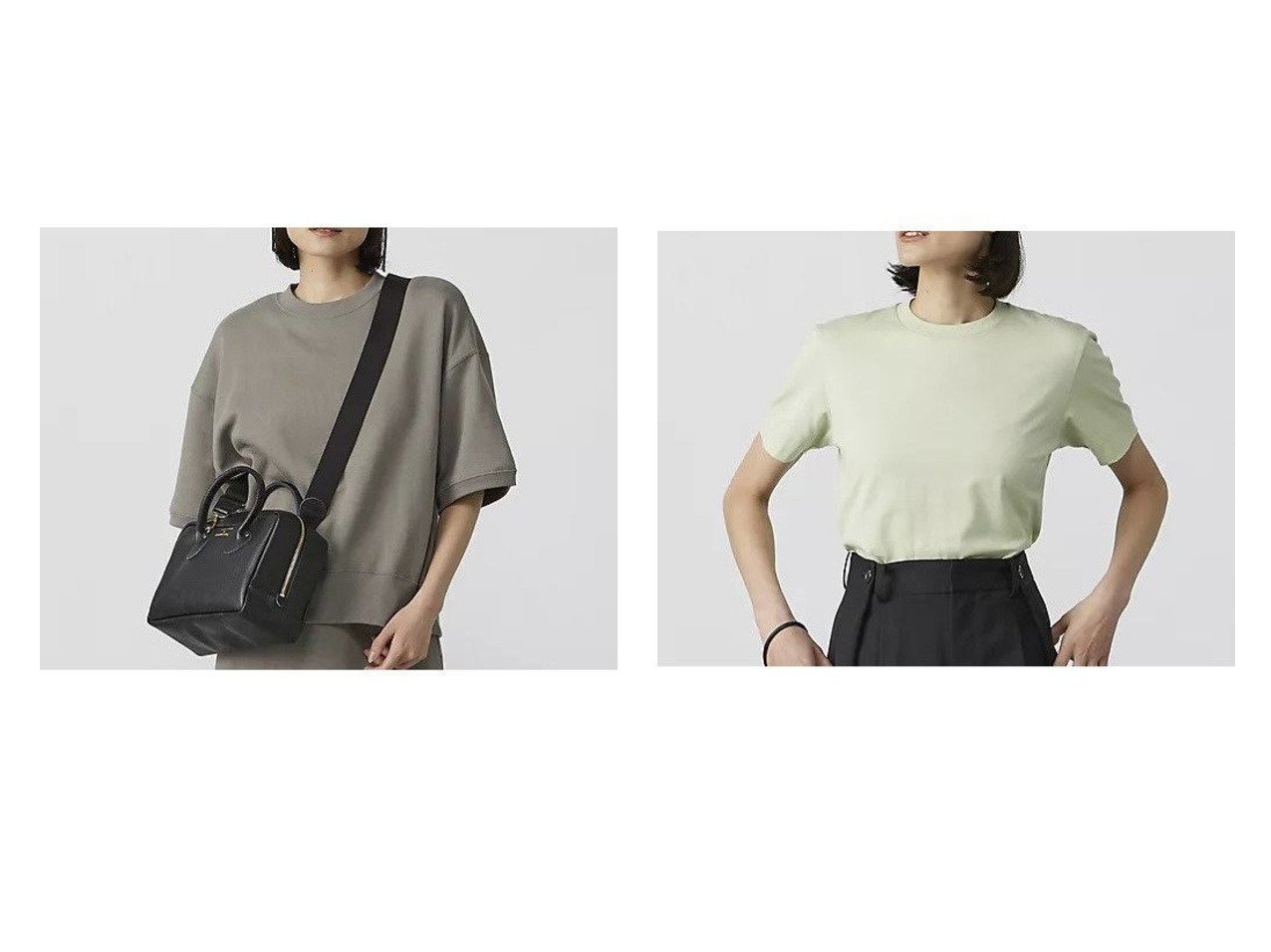 【上質なコットン素材で仕立てたTシャツと半袖スウェットで快適に過ごす日常スタイル】SLOANE(スローン)の通販 おすすめ人気トレンドファッション通販アイテム インテリア・キッズ・メンズ・レディースファッション・服の通販 founy(ファニー) 　ファッション　Fashion　レディースファッション　Fashion for Women　トップス・カットソー　Cut & Sew Tops　レディースパーカー・カジュアルフーディー　Casual Hoodies & Sweatshirts　スウェット・クルーネックトップス　Sweatshirts & Crewnecks / Relaxed Fit Sweat Tops　シャツ・ブラウス・オフィスカジュアル　Elegant Blouses & Button-Ups　ロングTシャツ・Tシャツ　Longline T-Shirts & Tees　ショルダー　Shoulder, Shoulder Strap　スウェット / スエット　Sweatshirt, Sweatwear　ドロップ　Drop Shoulder, Dropped Style　フェミニン　Feminine, Girly　フォルム　Silhouette, Form　半袖　Short Sleeve, Half Sleeve　吸水　Absorbent, Quick-Dry　ギフト プレゼント　Gift / Present　グレー系　Gray　ホワイト系　White　ブルー系　Blue　ブラウン系　Brown　|ID:crp329100000227410