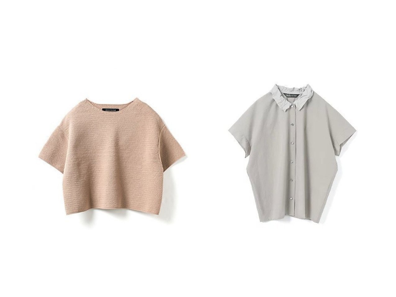 【ワッシャーカラーシャツと軽やかなショートプルオーバーで楽しむ上品で涼やかな装い】mizuiro ind(ミズイロ インド)の通販 おすすめ人気トレンドファッション通販アイテム インテリア・キッズ・メンズ・レディースファッション・服の通販 founy(ファニー) 　ファッション　Fashion　レディースファッション　Fashion for Women　トップス・カットソー　Cut & Sew Tops　カジュアルプルオーバー・ニットトップス　Pullovers & Knit Tops / Casual Pullovers　シャツ・ブラウス・オフィスカジュアル　Elegant Blouses & Button-Ups　コンパクト　Compact, Small Size　シアー　Sheer, See-Through　ショート　Short, Short Length　ストレッチ　Stretch, Stretchy Fabric　ベスト　Vest, Waistcoat　ワイド　Wide, Wide Fit　夏　Summer　2025年　2025　2025-2026秋冬・A/W　Autumn/Winter 2025–26 AW25–26　シンプル　Simple, Minimal　スリーブ　Sleeve, Long Sleeve / Short Sleeve　フレンチ　French, French Style　ベーシック　Basic, Essential　レギュラー　Regular, Standard Fit　ロング　Long, Long-Length　ワッシャー　Washer, Crinkled Finish　人気　Popular, Best Seller　半袖　Short Sleeve, Half Sleeve　グレー系　Gray　ホワイト系　White　ベージュ系　Beige　ブラック系　Black　ブルー系　Blue　|ID:crp329100000227414