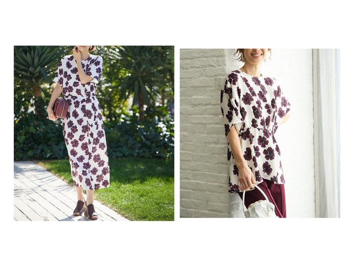 【40代50代に似合うフラワープリントワンピースとブラウスで華やかに仕上げる大人スタイル】DoCLASSE(ドゥクラッセ)の通販 おすすめ人気トレンドファッション通販アイテム 人気、トレンドファッション・服の通販 founy(ファニー) ファッション Fashion レディースファッション Fashion for Women ワンピース Dresses トップス・カットソー Cut & Sew Tops シャツ・ブラウス・オフィスカジュアル Elegant Blouses & Button-Ups 花柄・フラワープリント・モチーフ Floral Prints & Motifs / Flower Pattern Tops 新作・新入荷 New Arrivals / New In サテン Satin, Glossy Fabric セットアップ Set-Up, Coordinated Outfit ダブル Double, Double-Breasted ラップ Wrap, Wrap Design リボン Ribbon, Bow フレア Flare, Flared |ID:crp329100000227426