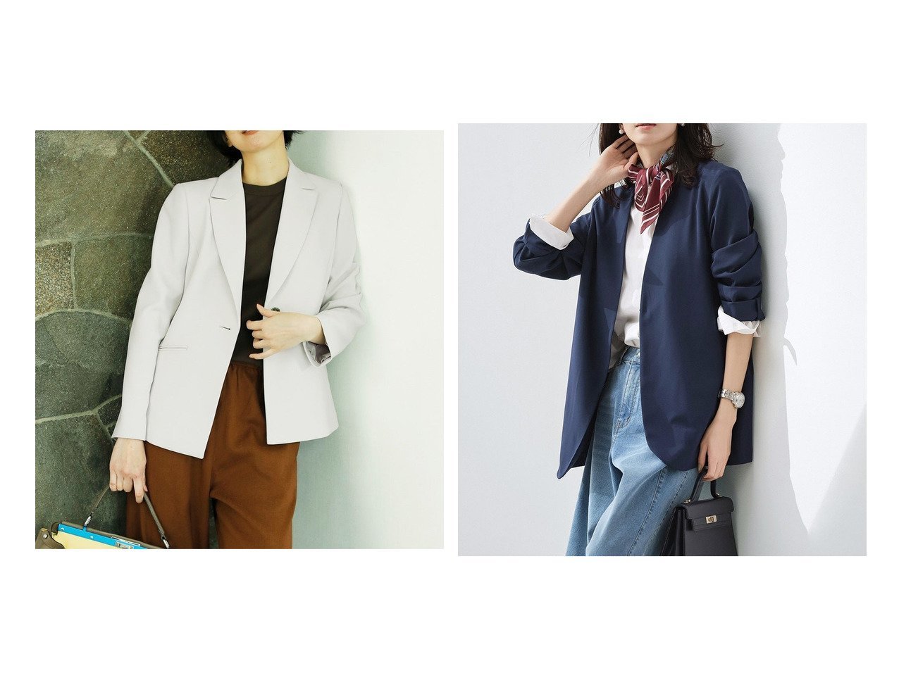 【40代50代に似合う機能性ジャケットとテーラードジャケットで叶える快適で上品な大人スタイル】DoCLASSE(ドゥクラッセ)の通販 おすすめ人気トレンドファッション通販アイテム インテリア・キッズ・メンズ・レディースファッション・服の通販 founy(ファニー) 　ファッション　Fashion　レディースファッション　Fashion for Women　アウター　Coat / Outerwear Collection　レディースジャケット・軽アウター　Jackets　テーラードジャケット / 通勤・きれいめスタイル　Tailored Jackets & Blazers　新作・新入荷　New Arrivals / New In　カッティング　Cutting Detail　ジャケット　Jacket, Outerwear　フォルム　Silhouette, Form　プレミアム　Premium, High-End　エレガント 上品　Elegant　カーディガン　Cardigan, Knitwear　ロング　Long, Long-Length　ワイド　Wide, Wide Fit　夏　Summer　ビジネス 仕事 通勤　Business / Work / Commuting　グレー系　Gray　ブルー系　Blue　ブラック系　Black　|ID:crp329100000227430