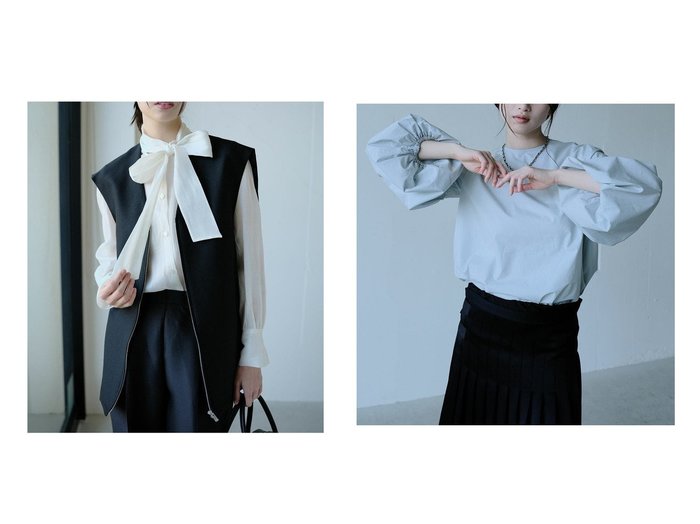 【40代50代に似合うジレとパフ袖ブラウスで叶える上質で洗練された大人スタイル】DoCLASSE(ドゥクラッセ)の通販 おすすめ人気トレンドファッション通販アイテム 人気、トレンドファッション・服の通販 founy(ファニー) ファッション Fashion レディースファッション Fashion for Women アウター Coat / Outerwear Collection レディースジャケット・軽アウター Jackets トップス・カットソー Cut & Sew Tops シャツ・ブラウス・オフィスカジュアル Elegant Blouses & Button-Ups 新作・新入荷 New Arrivals / New In カッティング Cutting Detail ジップ Zip, Zipper ジャケット Jacket, Outerwear スタイリッシュ Stylish, Fashionable スマート Smart, Elegant フロント Front, Front Design ベスト Vest, Waistcoat シンプル Simple, Minimal スリーブ Sleeve, Long Sleeve / Short Sleeve タイプライター Typewriter Fabric, Crisp Cotton エレガント 上品 Elegant |ID:crp329100000227435