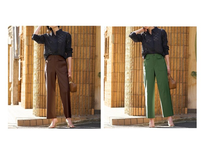 【40代、50代に似合うドライタッチベイカーパンツで叶える快適で美しい大人カジュアル】DoCLASSE(ドゥクラッセ)の通販 おすすめ人気トレンドファッション通販アイテム 人気、トレンドファッション・服の通販 founy(ファニー) ファッション Fashion レディースファッション Fashion for Women パンツ Pants & Trousers 新作・新入荷 New Arrivals / New In ストレッチ Stretch, Stretchy Fabric フラップ Flap, Flap Pocket フロント Front, Front Design ポケット Pocket, Pocket Detail ワイド Wide, Wide Fit 人気 Popular, Best Seller ビジネス 仕事 通勤 Business / Work / Commuting 夏 Summer 春 Spring S/S・春夏 SS, Spring/Summer, Warm Season |ID:crp329100000227448