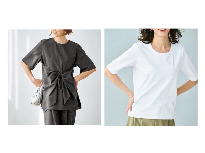 【40代、50代に似合う上品Tシャツと光沢ブラウスで整える大人の洗練スタイル】DoCLASSE(ドゥクラッセ)の通販 おすすめ人気トレンドファッション通販アイテム 人気、トレンドファッション・服の通販 founy(ファニー) ファッション Fashion レディースファッション Fashion for Women トップス・カットソー Cut & Sew Tops シャツ・ブラウス・オフィスカジュアル Elegant Blouses & Button-Ups ロングTシャツ・Tシャツ Longline T-Shirts & Tees カットソー・ベーシックTシャツ Cut-and-Sewn Tops / Stretch Tees & Basics 新作・新入荷 New Arrivals / New In とろみ Fluid, Flowy Fabric なめらか Smooth, Silky Texture サマー Summer, Summer Style ストレッチ Stretch, Stretchy Fabric スマート Smart, Elegant セットアップ Set-Up, Coordinated Outfit ドレープ Drape, Draping Fabric フォルム Silhouette, Form リボン Ribbon, Bow 半袖 Short Sleeve, Half Sleeve 夏 Summer 春 Spring S/S・春夏 SS, Spring/Summer, Warm Season カットソー Cut and Sewn Top ショルダー Shoulder, Shoulder Strap ジャケット Jacket, Outerwear ジュエル Jewel, Gemstone ダブル Double, Double-Breasted 定番 Standard, Basic Item 人気 Popular, Best Seller フロント Front, Front Design ベーシック Basic, Essential ラベンダー Lavender |ID:crp329100000227449