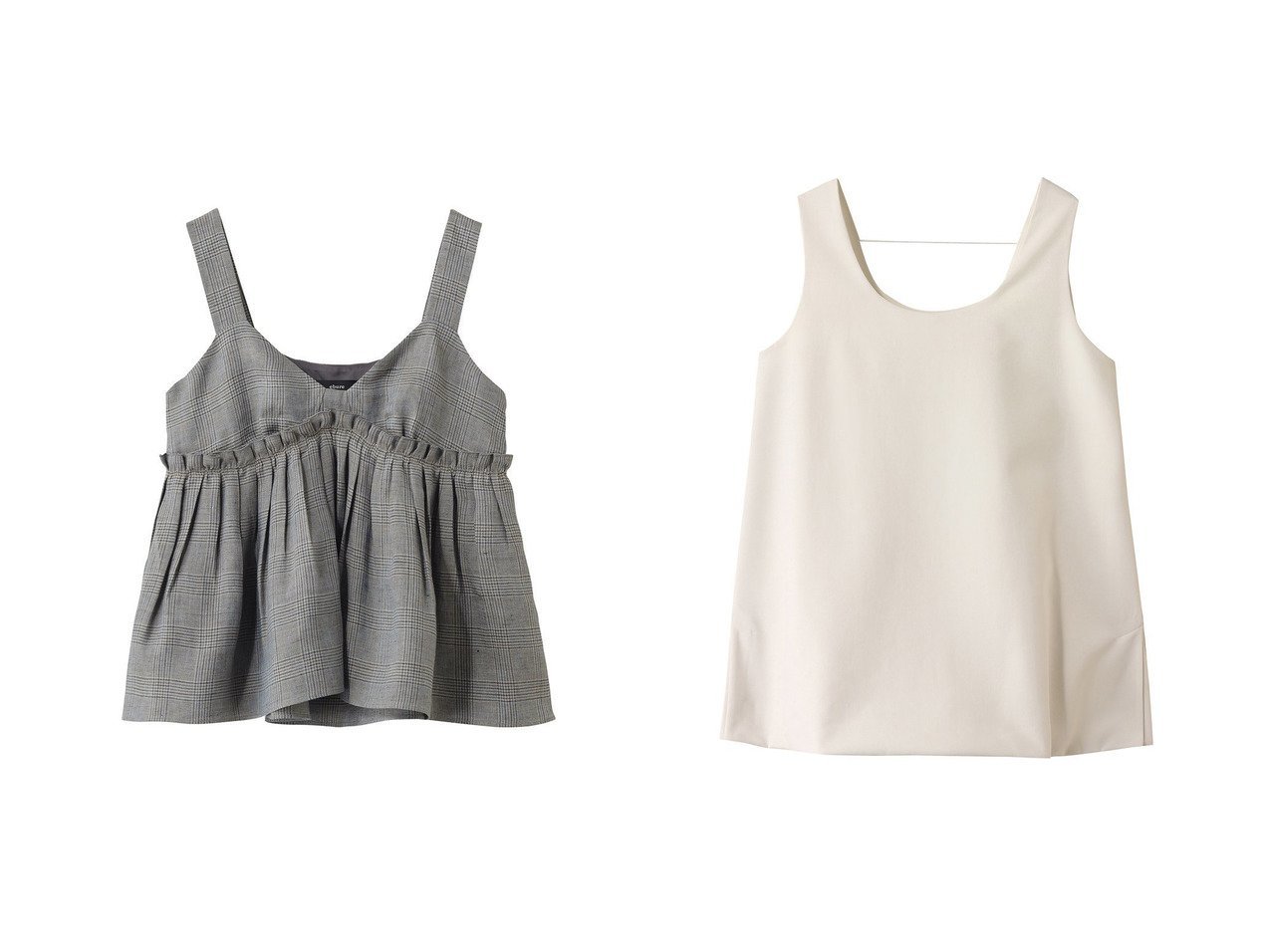 【着回し力と上品さを兼ね備えたタンクブラウスとリネンキャミソールの魅力】ebure(エブール)の通販 おすすめ人気トレンドファッション通販アイテム インテリア・キッズ・メンズ・レディースファッション・服の通販 founy(ファニー) 　ファッション　Fashion　レディースファッション　Fashion for Women　トップス・カットソー　Cut & Sew Tops　キャミソール&ノースリーブ　Camisoles & Sleeveless Tops　シャツ・ブラウス・オフィスカジュアル　Elegant Blouses & Button-Ups　イタリア　Italy　キャミソール　Camisole, Spaghetti Strap Top　ギャザー　Gathered, Ruffled　クール　Cool, Chic　ショート　Short, Short Length　ジャケット　Jacket, Outerwear　スタイリッシュ　Stylish, Fashionable　チェック　Check, Plaid, Tartan　デニム　Denim, Jeans Material　ノースリーブ　Sleeveless, No-Sleeve　マキシ　Maxi, Full Length　マニッシュ　Mannish, Boyish　リネン　Linen, Linen Fabric　エレガント 上品　Elegant　新作・新入荷　New Arrivals / New In　軽量　Lightweight, Ultra Light　インナー　Innerwear　カットソー　Cut and Sewn Top　シンプル　Simple, Minimal　タンク　Tank Top, Sleeveless Top　ビジネス 仕事 通勤　Business / Work / Commuting　グレー系　Gray　ホワイト系　White　ブラック系　Black　|ID:crp329100000227452
