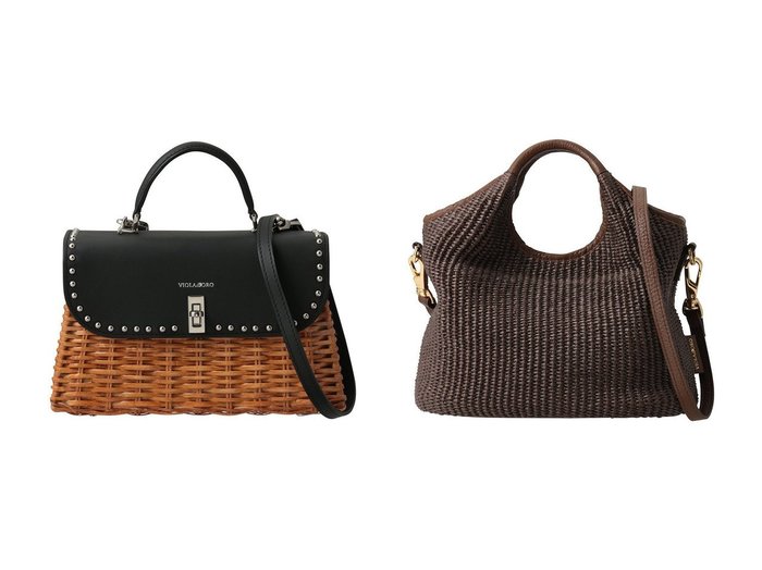 【異素材とナチュラルな風合いで魅せる春夏バッグスタイル】VIOLAd'ORO(ヴィオラドーロ)の通販 おすすめ人気トレンドファッション通販アイテム 人気、トレンドファッション・服の通販 founy(ファニー) ファッション Fashion レディースファッション Fashion for Women バッグ Bags コンビ Combo, Combination Style スタッズ Studs, Metal Accents フラップ Flap, Flap Pocket ラタン Rattan, Woven Rattan 夏 Summer 新作・新入荷 New Arrivals / New In 春 Spring S/S・春夏 SS, Spring/Summer, Warm Season |ID:crp329100000227460