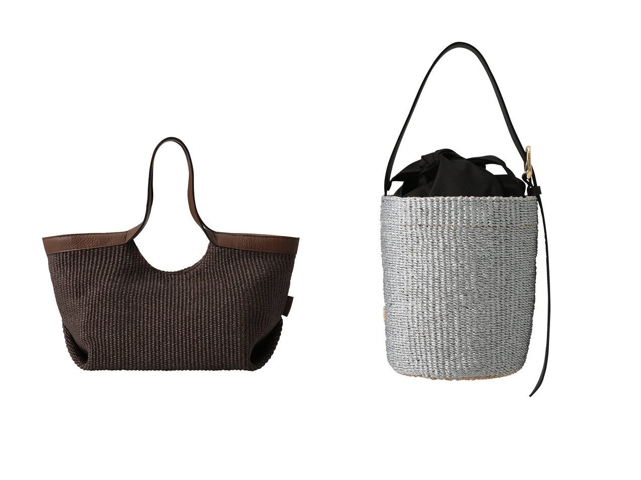 【軽やかな素材感と華やかさで彩る春夏バッグコレクション】VIOLAd'ORO(ヴィオラドーロ)の通販 おすすめ人気トレンドファッション通販アイテム インテリア・キッズ・メンズ・レディースファッション・服の通販 founy(ファニー) 　ファッション　Fashion　レディースファッション　Fashion for Women　バッグ　Bags　フォルム　Silhouette, Form　ラフィア　Raffia, Natural Straw　夏　Summer　新作・新入荷　New Arrivals / New In　春　Spring　S/S・春夏　SS, Spring/Summer, Warm Season　ブラウン系　Brown　ブラック系　Black　ゴールド系　Gold　|ID:crp329100000227461