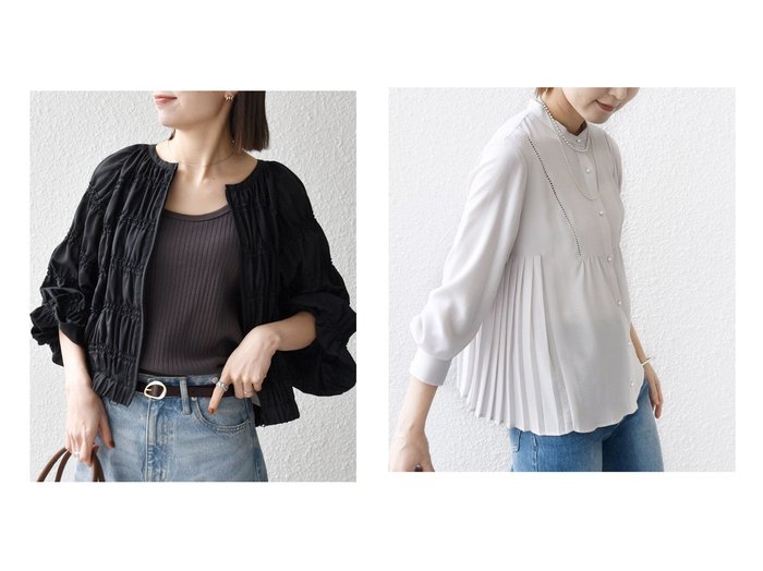 【軽やかなシアーブルゾンとプリーツブラウスで整える上品スタイル】SHIPS(シップス)の通販 おすすめ人気トレンドファッション通販アイテム インテリア・キッズ・メンズ・レディースファッション・服の通販 founy(ファニー) https://founy.com/ ファッション Fashion レディースファッション Fashion for Women アウター Coat / Outerwear Collection ブルゾンジャケット・スポーティアウター Blouson Jackets トップス・カットソー Cut & Sew Tops シャツ・ブラウス・オフィスカジュアル Elegant Blouses & Button-Ups 洗える Machine Washable ギャザー Gathered, Ruffled コンパクト Compact, Small Size シアー Sheer, See-Through シャーリング Shirring, Ruched ショート Short, Short Length シンプル Simple, Minimal スラックス Slacks, Dress Pants デニム Denim, Jeans Material バランス Balance, Style Balance フリル Frill, Ruffle フロント Front, Front Design ブルゾン Blouson, Bomber Jacket ベーシック Basic, Essential ボトム Bottoms, Lower Wear 2026年 2026 おすすめ Recommended / Our Picks ジョーゼット Georgette, Semi-Sheer Fabric ストレッチ Stretch, Stretchy Fabric プリーツ Pleats, Pleated ポケット Pocket, Pocket Detail ビジネス 仕事 通勤 Business / Work / Commuting |ID:crp329100000227471