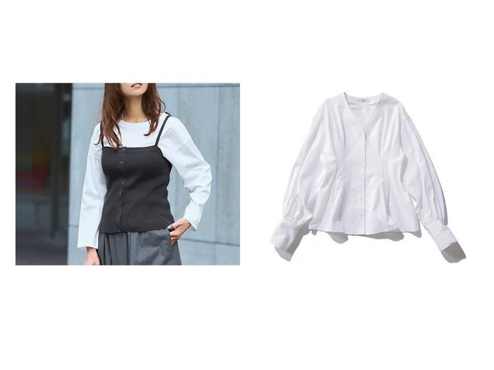 【リネン混ブラウスと機能性ロンTで叶える快適で上品な大人の着こなし】suadeo(スアデオ)の通販 おすすめ人気トレンドファッション通販アイテム 人気、トレンドファッション・服の通販 founy(ファニー) ファッション Fashion レディースファッション Fashion for Women トップス・カットソー Cut & Sew Tops ロングTシャツ・Tシャツ Longline T-Shirts & Tees アウター Coat / Outerwear Collection レディースジャケット・軽アウター Jackets インナー Innerwear シルケット Silket, Silky Cotton エレガント 上品 Elegant 洗える Machine Washable 春 Spring カフス Cuff Design 今季 This Season, Current Season ジャケット Jacket, Outerwear デニム Denim, Jeans Material トレンド Trend, Trending Now ネックレス Necklace, Pendant Necklace バランス Balance, Style Balance パターン Pattern, Design Print フィット Fit, Slim Fit フレア Flare, Flared フロント Front, Front Design リネン Linen, Linen Fabric S/S・春夏 SS, Spring/Summer, Warm Season 夏 Summer |ID:crp329100000227484