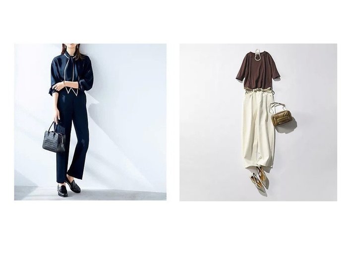 【スカーフで印象を変えるブラウスとレイヤードが楽しめる五分袖Tシャツセット】E by eclat(イーバイエクラ)の通販 おすすめ人気トレンドファッション通販アイテム 人気、トレンドファッション・服の通販 founy(ファニー) ファッション Fashion レディースファッション Fashion for Women トップス・カットソー Cut & Sew Tops シャツ・ブラウス・オフィスカジュアル Elegant Blouses & Button-Ups ロングTシャツ・Tシャツ Longline T-Shirts & Tees とろみ Fluid, Flowy Fabric コンパクト Compact, Small Size シンプル Simple, Minimal スカーフ Scarf, Neckwear バランス Balance, Style Balance パイピング Piping, Trim Design リボン Ribbon, Bow 洗える Machine Washable |ID:crp329100000227486