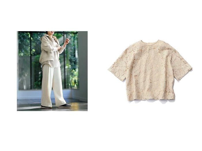 【立体フォルムのコクーンパーカと華やかなレーストップスで叶える洗練スタイル】E by eclat(イーバイエクラ)の通販 おすすめ人気トレンドファッション通販アイテム インテリア・キッズ・メンズ・レディースファッション・服の通販 founy(ファニー) https://founy.com/ ファッション Fashion レディースファッション Fashion for Women トップス・カットソー Cut & Sew Tops レディースパーカー・カジュアルフーディー Casual Hoodies & Sweatshirts エレガント 上品 Elegant スウェット / スエット Sweatshirt, Sweatwear スポーティ Sporty, Casual Athletic フォルム Silhouette, Form 洗える Machine Washable 軽量 Lightweight, Ultra Light レース Lace, Lace Fabric |ID:crp329100000227488