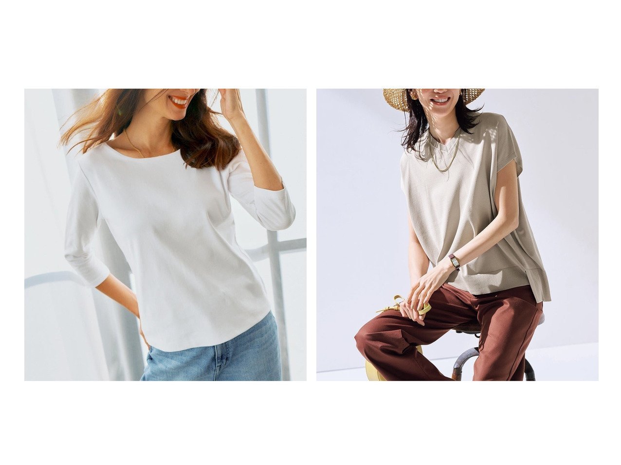 【40代50代に似合う上質Tシャツと機能性ニットで叶える快適で洗練された装い】DoCLASSE(ドゥクラッセ)の通販 おすすめ人気トレンドファッション通販アイテム インテリア・キッズ・メンズ・レディースファッション・服の通販 founy(ファニー) 　ファッション　Fashion　レディースファッション　Fashion for Women　トップス・カットソー　Cut & Sew Tops　ニット　Knit Tops & Sweaters　Vネックトップス　V-Neck Tops / V-Cut Neckline Shirts　シャツ・ブラウス・オフィスカジュアル　Elegant Blouses & Button-Ups　ロングTシャツ・Tシャツ　Longline T-Shirts & Tees　カットソー・ベーシックTシャツ　Cut-and-Sewn Tops / Stretch Tees & Basics　新作・新入荷　New Arrivals / New In　カットソー　Cut and Sewn Top　クール　Cool, Chic　スリーブ　Sleeve, Long Sleeve / Short Sleeve　セーター　Sweater, Knitwear　フレンチ　French, French Style　ベスト　Vest, Waistcoat　抗菌　Antibacterial, Bacteria-Resistant　ショルダー　Shoulder, Shoulder Strap　ジャケット　Jacket, Outerwear　ダブル　Double, Double-Breasted　定番　Standard, Basic Item　なめらか　Smooth, Silky Texture　人気　Popular, Best Seller　フロント　Front, Front Design　ベーシック　Basic, Essential　ラベンダー　Lavender　リラックス　Relax, Relaxed Fit　エレガント 上品　Elegant　ビジネス 仕事 通勤　Business / Work / Commuting　グレー系　Gray　ブルー系　Blue　ベージュ系　Beige　ホワイト系　White　レッド系　Red　ブラック系　Black　ブラウン系　Brown　|ID:crp329100000227495