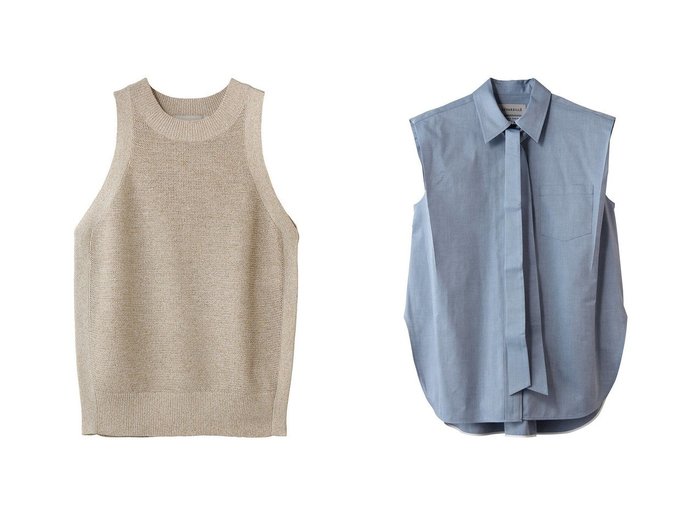 【スリーブレスブラウスとノースリーブで叶える上品な夏の装い】DEPAREILLE(デパリエ)の通販 おすすめ人気トレンドファッション通販アイテム 人気、トレンドファッション・服の通販 founy(ファニー) ファッション Fashion レディースファッション Fashion for Women トップス・カットソー Cut & Sew Tops キャミソール&ノースリーブ Camisoles & Sleeveless Tops シャツ・ブラウス・オフィスカジュアル Elegant Blouses & Button-Ups ニット Knit Tops & Sweaters カジュアルプルオーバー・ニットトップス Pullovers & Knit Tops / Casual Pullovers カッティング Cutting Detail クラシック Classic, Timeless Style サマー Summer, Summer Style ノースリーブ Sleeveless, No-Sleeve モダン Modern, Contemporary 夏 Summer 新作・新入荷 New Arrivals / New In デニム Denim, Jeans Material フェミニン Feminine, Girly マニッシュ Mannish, Boyish ラグジュアリー Luxury, Elegant ワイド Wide, Wide Fit エレガント 上品 Elegant |ID:crp329100000227502