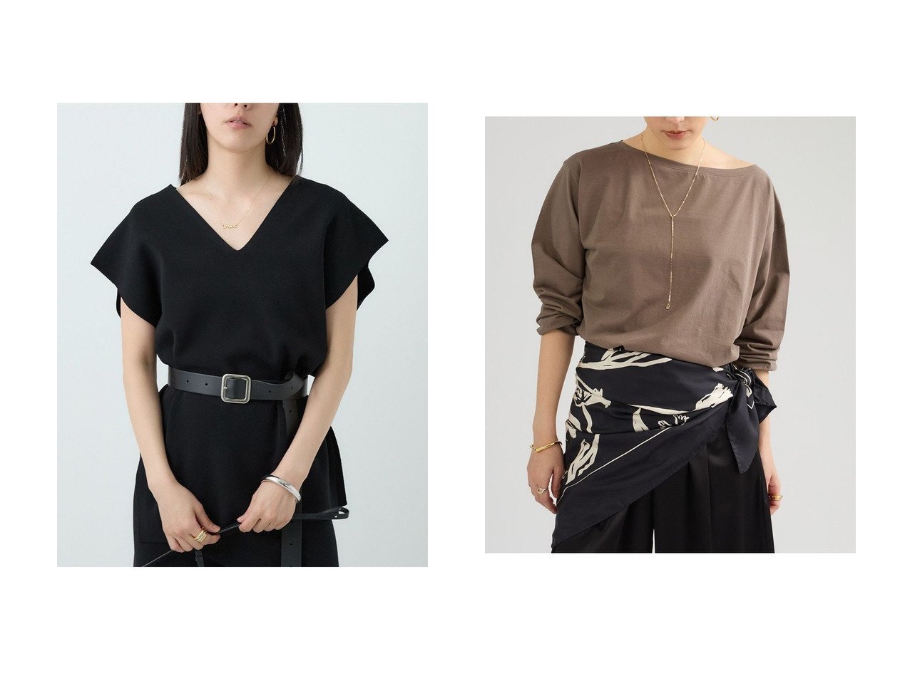 【上質素材と洗練シルエットで整える大人のデイリースタイル】Chaos(カオス)の通販 おすすめ人気トレンドファッション通販アイテム インテリア・キッズ・メンズ・レディースファッション・服の通販 founy(ファニー) 　ファッション　Fashion　レディースファッション　Fashion for Women　トップス・カットソー　Cut & Sew Tops　ニット　Knit Tops & Sweaters　ベスト&ジレ / 重ね着スタイル　Vests & Gilets　カジュアルプルオーバー・ニットトップス　Pullovers & Knit Tops / Casual Pullovers　シャツ・ブラウス・オフィスカジュアル　Elegant Blouses & Button-Ups　ロングTシャツ・Tシャツ　Longline T-Shirts & Tees　カットソー・ベーシックTシャツ　Cut-and-Sewn Tops / Stretch Tees & Basics　インナー　Innerwear　タートルネック　Turtleneck, High Neck　ベスト　Vest, Waistcoat　ミラノリブ　Milano Rib, Milano Stitch　人気　Popular, Best Seller　冬　Winter / This Winter　夏　Summer　定番　Standard, Basic Item　春　Spring　カットソー　Cut and Sewn Top　コクーン　Cocoon, Cocoon Silhouette　シンプル　Simple, Minimal　スリーブ　Sleeve, Long Sleeve / Short Sleeve　ロング　Long, Long-Length　再入荷　Restock / Back in Stock　エレガント 上品　Elegant　ブラック系　Black　ホワイト系　White　グリーン系　Green　|ID:crp329100000227505