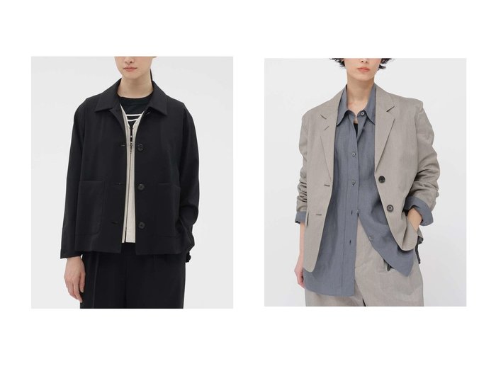 【軽やかな素材感としなやかなシルエットで整える上質なジャケットスタイル】MARGARET HOWELL(マーガレットハウエル)の通販 おすすめ人気トレンドファッション通販アイテム 人気、トレンドファッション・服の通販 founy(ファニー) ファッション Fashion レディースファッション Fashion for Women アウター Coat / Outerwear Collection レディースジャケット・軽アウター Jackets おすすめ Recommended / Our Picks なめらか Smooth, Silky Texture ジャケット Jacket, Outerwear セットアップ Set-Up, Coordinated Outfit エレガント 上品 Elegant 夏 Summer コンパクト Compact, Small Size シルク Silk, 100% Silk ストライプ Stripe, Striped Pattern フラップ Flap, Flap Pocket ポケット Pocket, Pocket Detail 新作・新入荷 New Arrivals / New In |ID:crp329100000227512