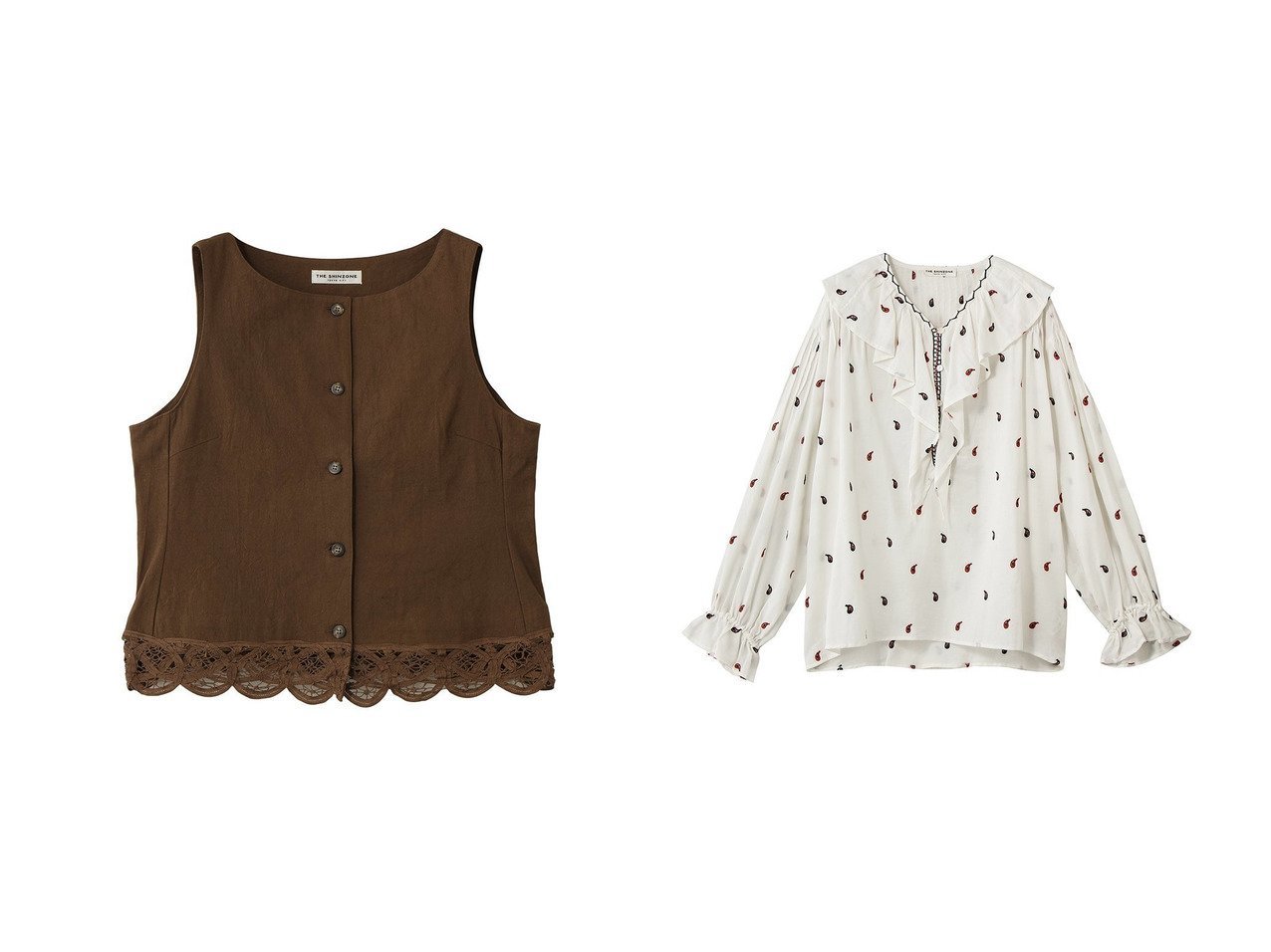 【刺しゅうブラウスとレースジレで楽しむ華やかで軽やかなスタイル】Shinzone(シンゾーン)の通販 おすすめ人気トレンドファッション通販アイテム インテリア・キッズ・メンズ・レディースファッション・服の通販 founy(ファニー) 　ファッション　Fashion　レディースファッション　Fashion for Women　アウター　Coat / Outerwear Collection　レディースジャケット・軽アウター　Jackets　トップス・カットソー　Cut & Sew Tops　シャツ・ブラウス・オフィスカジュアル　Elegant Blouses & Button-Ups　おすすめ　Recommended / Our Picks　ジャケット　Jacket, Outerwear　セットアップ　Set-Up, Coordinated Outfit　ベスト　Vest, Waistcoat　ミックス　Mix, Mixed Style　夏　Summer　新作・新入荷　New Arrivals / New In　ブラック系　Black　ブラウン系　Brown　|ID:crp329100000227517