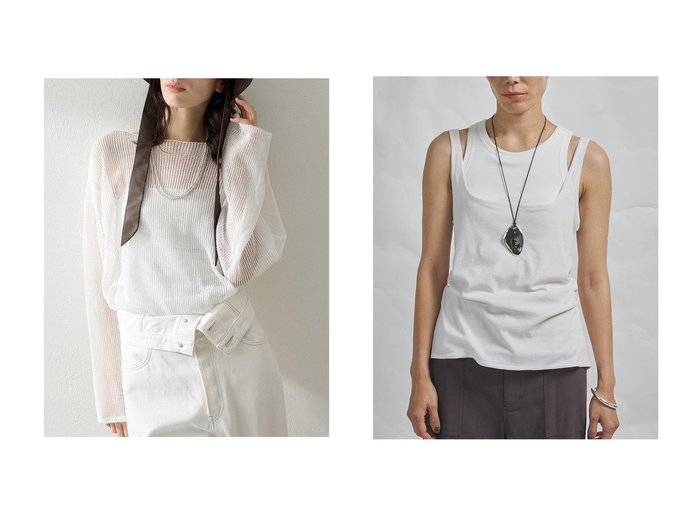 【軽やかなメッシュニットとマルチwayカットソーで広がる涼やかなスタイル】Whim Gazette(ウィムガゼット)の通販 おすすめ人気トレンドファッション通販アイテム 人気、トレンドファッション・服の通販 founy(ファニー) ファッション Fashion レディースファッション Fashion for Women トップス・カットソー Cut & Sew Tops ニット Knit Tops & Sweaters カジュアルプルオーバー・ニットトップス Pullovers & Knit Tops / Casual Pullovers キャミソール&ノースリーブ Camisoles & Sleeveless Tops シャツ・ブラウス・オフィスカジュアル Elegant Blouses & Button-Ups ロングTシャツ・Tシャツ Longline T-Shirts & Tees カットソー・ベーシックTシャツ Cut-and-Sewn Tops / Stretch Tees & Basics シンプル Simple, Minimal フェミニン Feminine, Girly メッシュ Mesh, Net Fabric リラックス Relax, Relaxed Fit 夏 Summer |ID:crp329100000227518