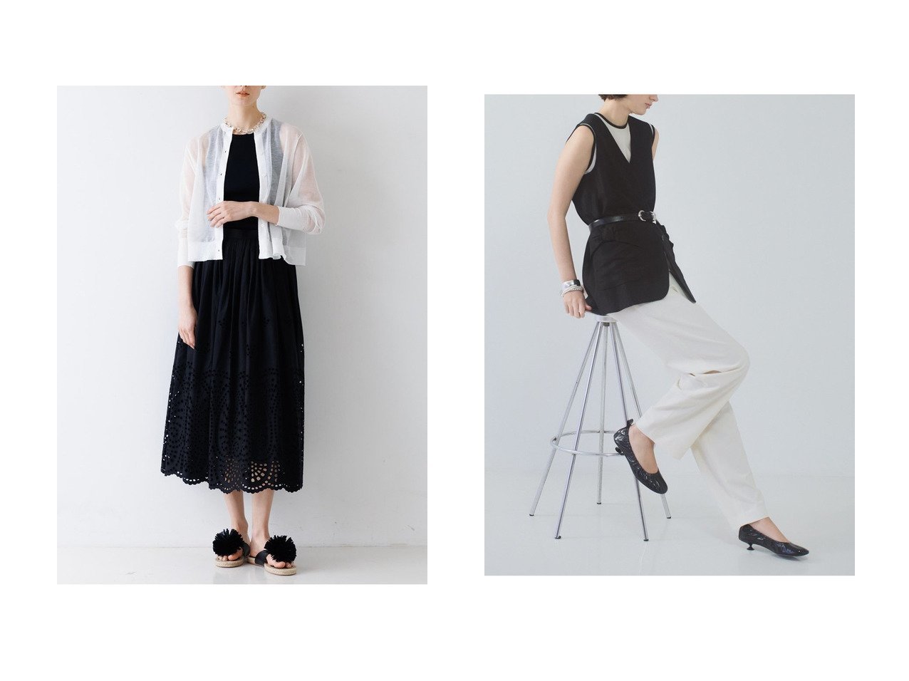 【リネンジレとタンクトップで整える軽やかで上品なレイヤードスタイル】DESIGN WORKS(デザイン ワークス)の通販 おすすめ人気トレンドファッション通販アイテム インテリア・キッズ・メンズ・レディースファッション・服の通販 founy(ファニー) 　ファッション　Fashion　レディースファッション　Fashion for Women　トップス・カットソー　Cut & Sew Tops　キャミソール&ノースリーブ　Camisoles & Sleeveless Tops　シャツ・ブラウス・オフィスカジュアル　Elegant Blouses & Button-Ups　ロングTシャツ・Tシャツ　Longline T-Shirts & Tees　カットソー・ベーシックTシャツ　Cut-and-Sewn Tops / Stretch Tees & Basics　アウター　Coat / Outerwear Collection　レディースジャケット・軽アウター　Jackets　インナー　Innerwear　キャミソール　Camisole, Spaghetti Strap Top　シンプル　Simple, Minimal　タンク　Tank Top, Sleeveless Top　テレコ　Ribbed, Rib Stitch　ベーシック　Basic, Essential　夏　Summer　春　Spring　S/S・春夏　SS, Spring/Summer, Warm Season　イエロー系　Yellow　ブラック系　Black　|ID:crp329100000227532