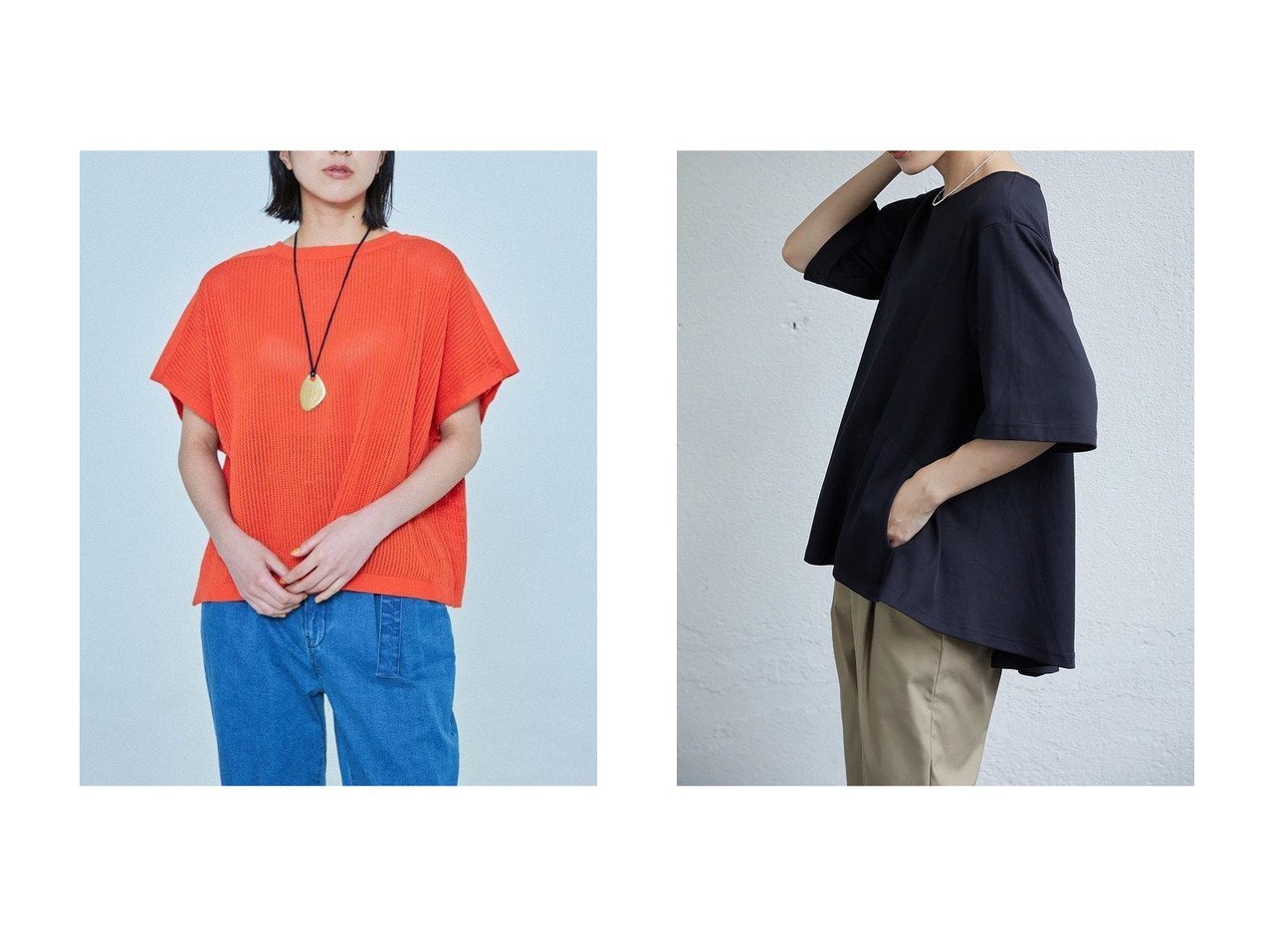 【機能性と軽やかさを備えたTシャツと2WAYニットで楽しむ夏の装い】lelill(レリル)の通販 おすすめ人気トレンドファッション通販アイテム インテリア・キッズ・メンズ・レディースファッション・服の通販 founy(ファニー) 　ファッション　Fashion　レディースファッション　Fashion for Women　アウター　Coat / Outerwear Collection　ポンチョ・ケープコート　Ponchos & Capes　トップス・カットソー　Cut & Sew Tops　シャツ・ブラウス・オフィスカジュアル　Elegant Blouses & Button-Ups　ロングTシャツ・Tシャツ　Longline T-Shirts & Tees　カットソー・ベーシックTシャツ　Cut-and-Sewn Tops / Stretch Tees & Basics　インナー　Innerwear　カーディガン　Cardigan, Knitwear　サマー　Summer, Summer Style　ショート　Short, Short Length　スリーブ　Sleeve, Long Sleeve / Short Sleeve　メッシュ　Mesh, Net Fabric　夏　Summer　ピンク系　Pink　ホワイト系　White　ブラック系　Black　|ID:crp329100000227535