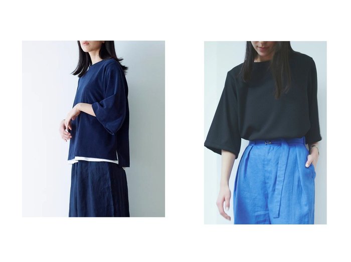 【機能性素材のTシャツで楽しむ快適で軽やかな夏のカジュアルスタイル】lelill(レリル)の通販 おすすめ人気トレンドファッション通販アイテム 人気、トレンドファッション・服の通販 founy(ファニー) ファッション Fashion レディースファッション Fashion for Women トップス・カットソー Cut & Sew Tops シャツ・ブラウス・オフィスカジュアル Elegant Blouses & Button-Ups ロングTシャツ・Tシャツ Longline T-Shirts & Tees カットソー・ベーシックTシャツ Cut-and-Sewn Tops / Stretch Tees & Basics ショート Short, Short Length スリーブ Sleeve, Long Sleeve / Short Sleeve ビッグ Big, Oversized リゾート Resort, Vacation Style リラックス Relax, Relaxed Fit 夏 Summer 日本製 Made In Japan |ID:crp329100000227536