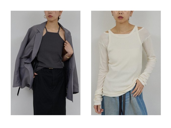 【綿カシミヤタンクとキャミソールで整える軽やかなヘルシースタイル】GALLARDAGALANTE(ガリャルダガランテ)の通販 おすすめ人気トレンドファッション通販アイテム 人気、トレンドファッション・服の通販 founy(ファニー) ファッション Fashion レディースファッション Fashion for Women トップス・カットソー Cut & Sew Tops キャミソール&ノースリーブ Camisoles & Sleeveless Tops シャツ・ブラウス・オフィスカジュアル Elegant Blouses & Button-Ups ロングTシャツ・Tシャツ Longline T-Shirts & Tees カットソー・ベーシックTシャツ Cut-and-Sewn Tops / Stretch Tees & Basics キャミソール Camisole, Spaghetti Strap Top スリーブ Sleeve, Long Sleeve / Short Sleeve タンク Tank Top, Sleeveless Top 夏 Summer 春 Spring S/S・春夏 SS, Spring/Summer, Warm Season 羽織 Haori, Light Jacket おすすめ Recommended / Our Picks なめらか Smooth, Silky Texture インナー Innerwear |ID:crp329100000227547