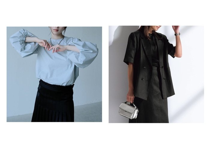 【40代、50代に似合う上質リネンジャケットとパフ袖ブラウスで整える品のある装い】DoCLASSE(ドゥクラッセ)の通販 おすすめ人気トレンドファッション通販アイテム 人気、トレンドファッション・服の通販 founy(ファニー) ファッション Fashion レディースファッション Fashion for Women トップス・カットソー Cut & Sew Tops シャツ・ブラウス・オフィスカジュアル Elegant Blouses & Button-Ups アウター Coat / Outerwear Collection レディースジャケット・軽アウター Jackets 新作・新入荷 New Arrivals / New In シンプル Simple, Minimal スリーブ Sleeve, Long Sleeve / Short Sleeve タイプライター Typewriter Fabric, Crisp Cotton エレガント 上品 Elegant おすすめ Recommended / Our Picks オケージョン Occasion Wear ジャケット Jacket, Outerwear セットアップ Set-Up, Coordinated Outfit ダブル Double, Double-Breasted ハーフ Half, Half-Length フランス France, French フレンチ French, French Style プレミアム Premium, High-End リネン Linen, Linen Fabric ビジネス 仕事 通勤 Business / Work / Commuting 半袖 Short Sleeve, Half Sleeve 夏 Summer 春 Spring S/S・春夏 SS, Spring/Summer, Warm Season |ID:crp329100000227550