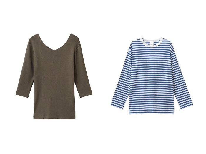 デコルテを美しく見せるVネックプルオーバーと鮮やかなボーダーTシャツで楽しむ洗練スタイル【raspail(ラスパイユ)】の通販 おすすめ人気トレンドファッション通販アイテム 人気、トレンドファッション・服の通販 founy(ファニー) ファッション Fashion レディースファッション Fashion for Women トップス・カットソー Cut & Sew Tops シャツ・ブラウス・オフィスカジュアル Elegant Blouses & Button-Ups ロングTシャツ・Tシャツ Longline T-Shirts & Tees カジュアルプルオーバー・ニットトップス Pullovers & Knit Tops / Casual Pullovers カットソー・ベーシックTシャツ Cut-and-Sewn Tops / Stretch Tees & Basics Vネックトップス V-Neck Tops / V-Cut Neckline Shirts コンパクト Compact, Small Size スリーブ Sleeve, Long Sleeve / Short Sleeve デコルテ Décolleté, Neckline ロング Long, Long-Length 新作・新入荷 New Arrivals / New In 旅行 Travel おすすめ Recommended / Our Picks デニム Denim, Jeans Material ボーダー Border, Stripe |ID:crp329100000227564