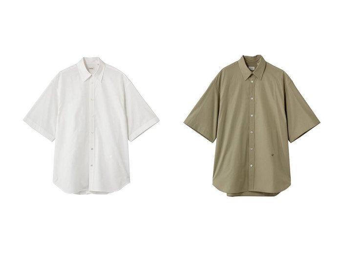 上質コットンのショートスリーブシャツで整えるクリーンなスタイル【BLAMINK(ブラミンク)】の通販 おすすめ人気トレンドファッション通販アイテム インテリア・キッズ・メンズ・レディースファッション・服の通販 founy(ファニー) https://founy.com/ ファッション Fashion レディースファッション Fashion for Women トップス・カットソー Cut & Sew Tops シャツ・ブラウス・オフィスカジュアル Elegant Blouses & Button-Ups シェイプ Shape, Slim Fit ショート Short, Short Length スリーブ Sleeve, Long Sleeve / Short Sleeve 新作・新入荷 New Arrivals / New In |ID:crp329100000227579