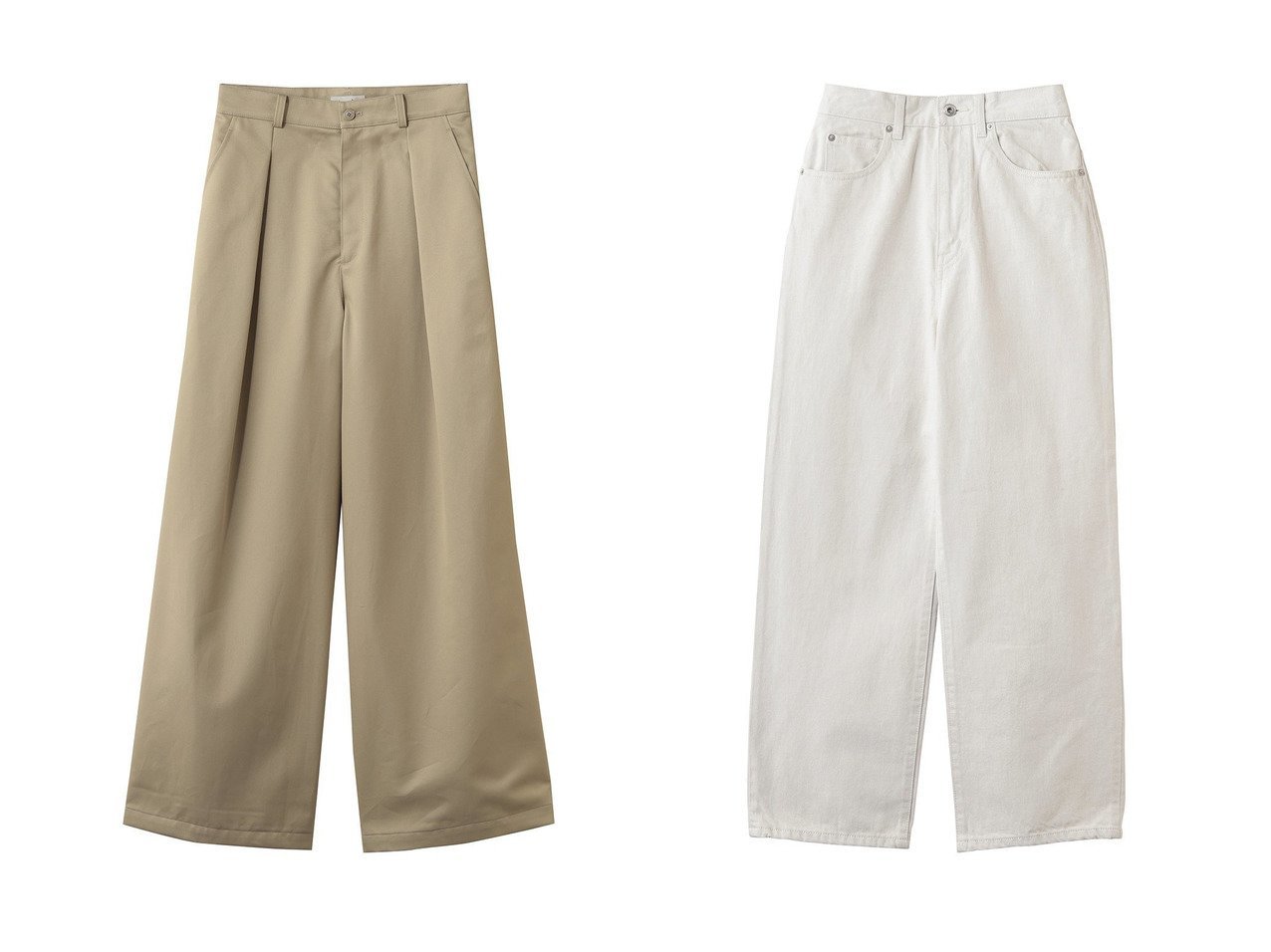 ワイドトラウザーとストレートデニムで叶える洗練ボトムススタイル【steven alan(スティーブンアラン)】の通販 おすすめ人気トレンドファッション通販アイテム インテリア・キッズ・メンズ・レディースファッション・服の通販 founy(ファニー) 　ファッション　Fashion　レディースファッション　Fashion for Women　パンツ　Pants & Trousers　デニムパンツ・ジーンズ・美脚デニム　Denim Jeans & Pants　おすすめ　Recommended / Our Picks　クラシック　Classic, Timeless Style　コンパクト　Compact, Small Size　バランス　Balance, Style Balance　モダン　Modern, Contemporary　ワイド　Wide, Wide Fit　新作・新入荷　New Arrivals / New In　ブラック系　Black　ベージュ系　Beige　ホワイト系　White　|ID:crp329100000227588