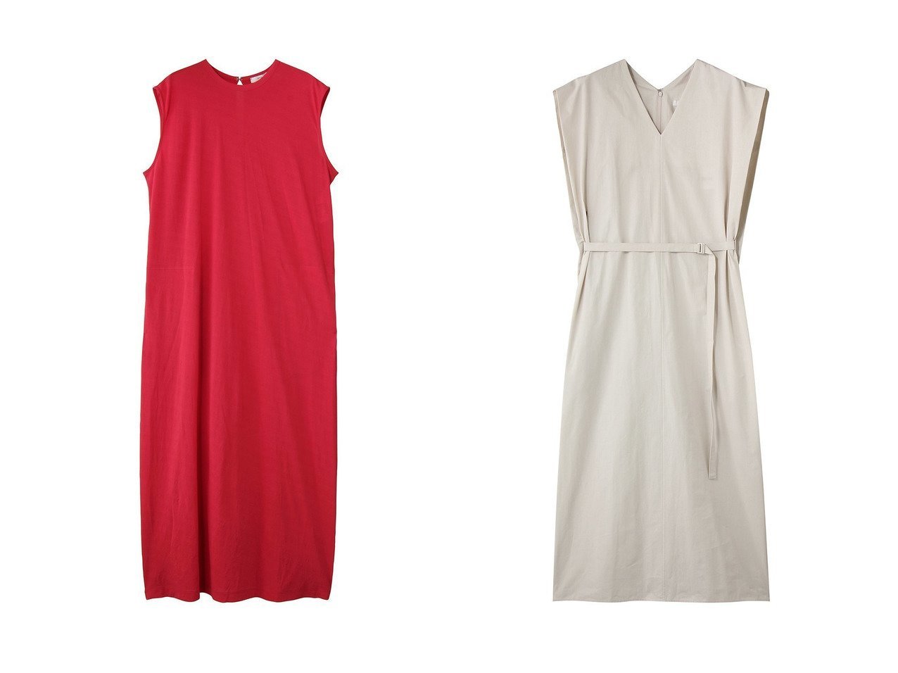 上質素材のタンクトップドレスとフレンチスリーブドレスで楽しむ洗練スタイル【ATON(エイトン)】の通販 おすすめ人気トレンドファッション通販アイテム インテリア・キッズ・メンズ・レディースファッション・服の通販 founy(ファニー) 　ファッション　Fashion　レディースファッション　Fashion for Women　ワンピース　Dresses　フォーマル・パーティードレス・結婚式用ドレス　Elegant & Casual Dresses　チュニック　Tunic Tops & Dresses　シンプル　Simple, Minimal　ストレート　Straight, Straight Cut　タンク　Tank Top, Sleeveless Top　チュニック　Tunic, Long Top　ドレス　Dress, One-Piece　マキシ　Maxi, Full Length　ロング　Long, Long-Length　新作・新入荷　New Arrivals / New In　ブラック系　Black　オレンジ系　Orange　ホワイト系　White　ブルー系　Blue　|ID:crp329100000227590