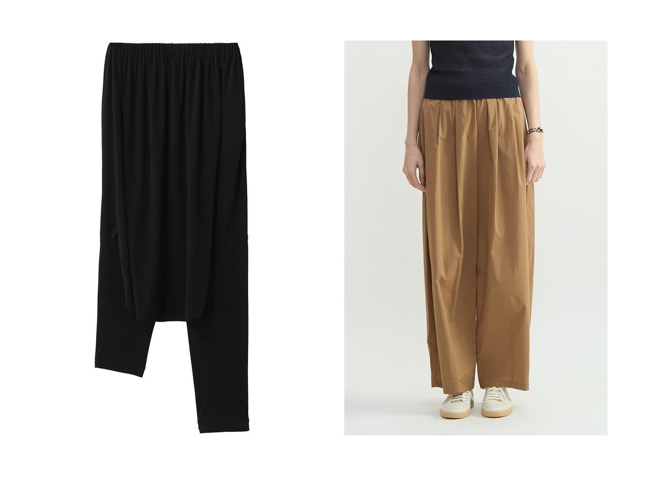 【PLAIN PEOPLE/プレインピープル】のコットンナイロンワッシャータックイージーパンツ&サルエルパンツ おすすめ人気トレンドファッション通販アイテム インテリア・キッズ・メンズ・レディースファッション・服の通販 founy(ファニー) 　ファッション　Fashion　レディースファッション　Fashion for Women　パンツ　Pants & Trousers　ギャザー　Gathered, Ruffled　シルク　Silk, 100% Silk　シンプル　Simple, Minimal　ドレープ　Drape, Draping Fabric　新作・新入荷　New Arrivals / New In　タイプライター　Typewriter Fabric, Crisp Cotton　タンブラー　Tumbler, Travel Mug　ワッシャー　Washer, Crinkled Finish　エレガント 上品　Elegant　旅行　Travel　ブラック系　Black　ブルー系　Blue　|ID:crp329100000227598