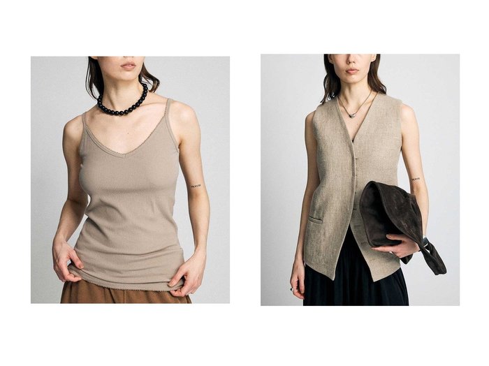 リネンジレとキャミソールで楽しむ軽やかなレイヤードスタイル【BRILL(ブリル)】の通販 おすすめ人気トレンドファッション通販アイテム 人気、トレンドファッション・服の通販 founy(ファニー) ファッション Fashion レディースファッション Fashion for Women トップス・カットソー Cut & Sew Tops キャミソール&ノースリーブ Camisoles & Sleeveless Tops シャツ・ブラウス・オフィスカジュアル Elegant Blouses & Button-Ups ロングTシャツ・Tシャツ Longline T-Shirts & Tees カットソー・ベーシックTシャツ Cut-and-Sewn Tops / Stretch Tees & Basics アウター Coat / Outerwear Collection レディースジャケット・軽アウター Jackets キャミソール Camisole, Spaghetti Strap Top ストレッチ Stretch, Stretchy Fabric タンク Tank Top, Sleeveless Top テレコ Ribbed, Rib Stitch ランダム Random, Irregular 新作・新入荷 New Arrivals / New In |ID:crp329100000227603