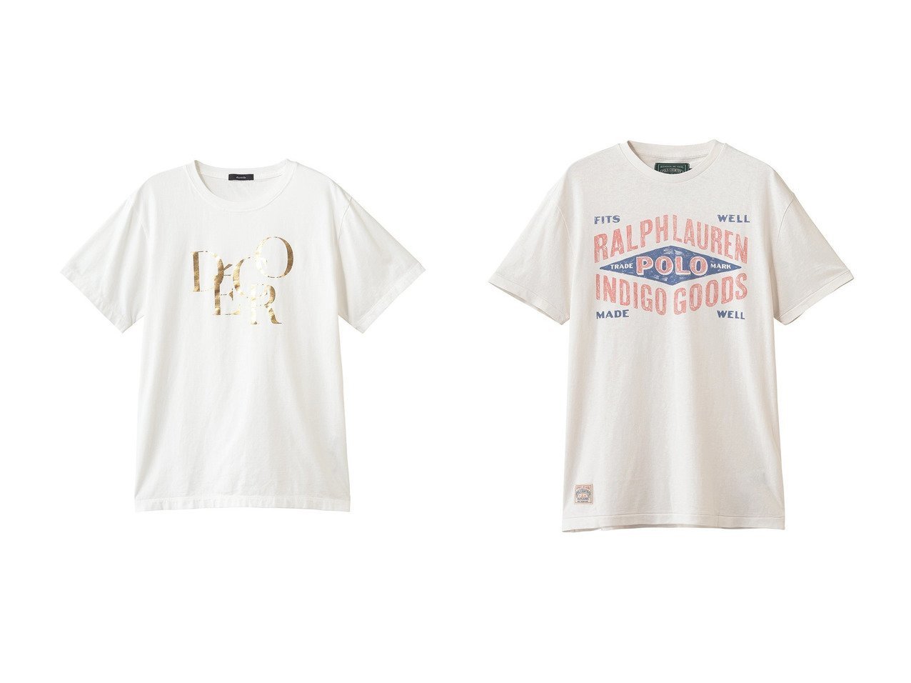 【allureville/アルアバイル】の【POLO】COUNTRY T&DECOR箔ロゴT おすすめ人気トレンドファッション通販アイテム インテリア・キッズ・メンズ・レディースファッション・服の通販 founy(ファニー) 　ファッション　Fashion　レディースファッション　Fashion for Women　トップス・カットソー　Cut & Sew Tops　シャツ・ブラウス・オフィスカジュアル　Elegant Blouses & Button-Ups　ロングTシャツ・Tシャツ　Longline T-Shirts & Tees　カットソー・ベーシックTシャツ　Cut-and-Sewn Tops / Stretch Tees & Basics　グラフィック　Graphic, Graphic Design　ショート　Short, Short Length　スタンダード　Standard, Basic　スリーブ　Sleeve, Long Sleeve / Short Sleeve　ハーフ　Half, Half-Length　新作・新入荷　New Arrivals / New In　ホワイト系　White　シルバー系　Silver　ゴールド系　Gold　|ID:crp329100000227643