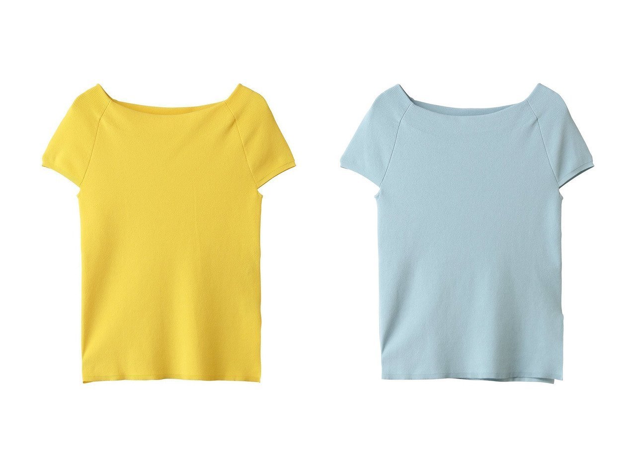 【allureville/アルアバイル】の2WAY NCショートスリーブプルオーバー おすすめ人気トレンドファッション通販アイテム インテリア・キッズ・メンズ・レディースファッション・服の通販 founy(ファニー) 　ファッション　Fashion　レディースファッション　Fashion for Women　トップス・カットソー　Cut & Sew Tops　ニット　Knit Tops & Sweaters　カジュアルプルオーバー・ニットトップス　Pullovers & Knit Tops / Casual Pullovers　おすすめ　Recommended / Our Picks　イエロー　Yellow　インナー　Innerwear　ジャケット　Jacket, Outerwear　定番　Standard, Basic Item　新作・新入荷　New Arrivals / New In　ホワイト系　White　イエロー系　Yellow　ブルー系　Blue　|ID:crp329100000227644