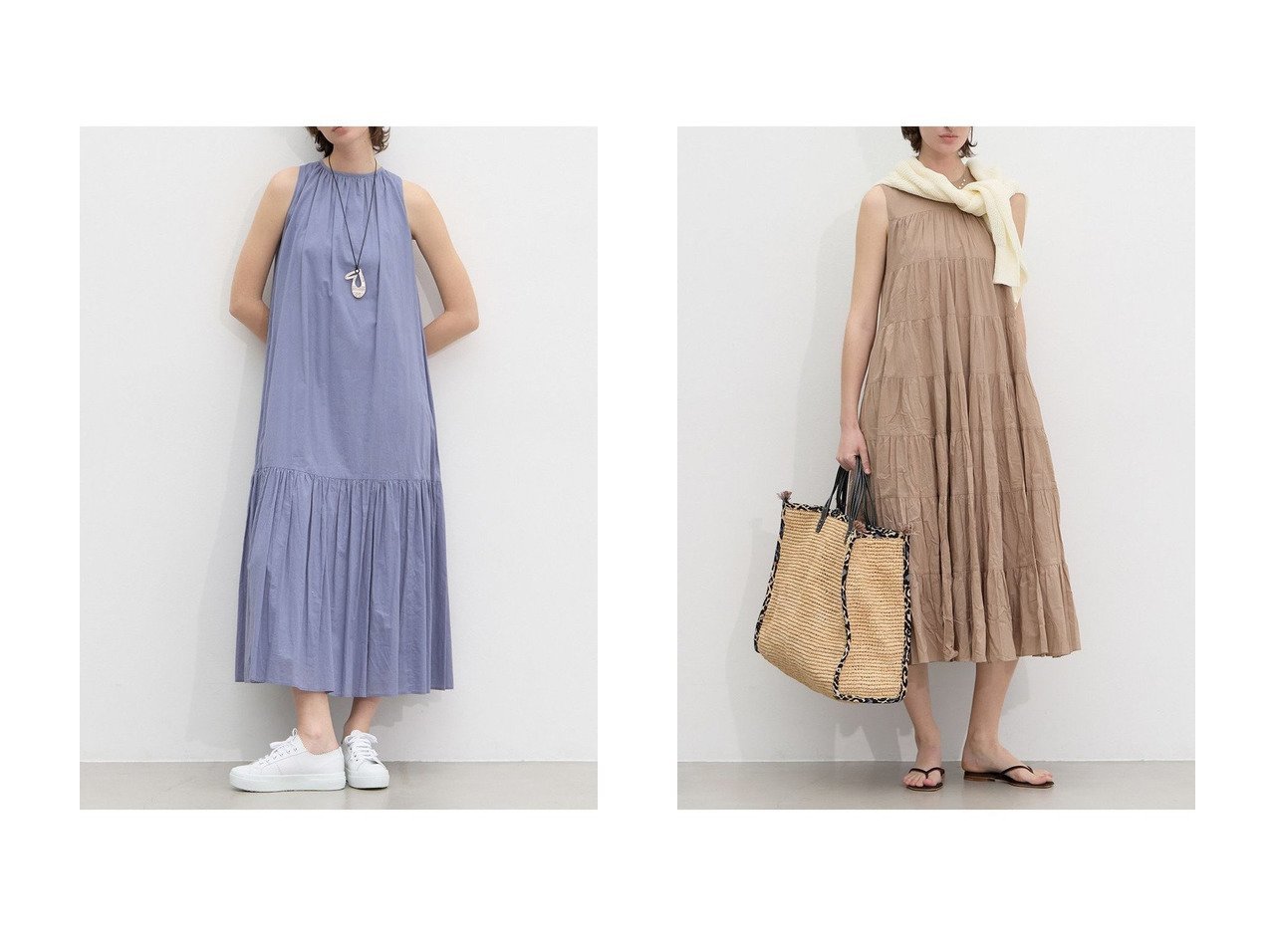 優美なシルエットとティアードで楽しむロングドレススタイル【martinique(マルティニーク)】の通販 おすすめ人気トレンドファッション通販アイテム インテリア・キッズ・メンズ・レディースファッション・服の通販 founy(ファニー) 　ファッション　Fashion　レディースファッション　Fashion for Women　ワンピース　Dresses　フォーマル・パーティードレス・結婚式用ドレス　Elegant & Casual Dresses　チュニック　Tunic Tops & Dresses　インド　Indian Textile　オレンジ　Orange　ギャザー　Gathered, Ruffled　サマー　Summer, Summer Style　チュニック　Tunic, Long Top　ドレス　Dress, One-Piece　フリル　Frill, Ruffle　モダン　Modern, Contemporary　リラックス　Relax, Relaxed Fit　ロング　Long, Long-Length　夏　Summer　新作・新入荷　New Arrivals / New In　ブルー系　Blue　ピンク系　Pink　ホワイト系　White　ブラウン系　Brown　|ID:crp329100000227646