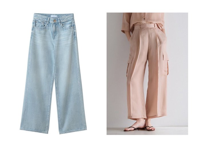 【martinique/マルティニーク】の《別注》【RED CARD TOKYO】35th Anniv. Wide&シルキーキュプラカーゴパンツ(セットアップ可) おすすめ人気トレンドファッション通販アイテム 人気、トレンドファッション・服の通販 founy(ファニー) ファッション Fashion レディースファッション Fashion for Women パンツ Pants & Trousers デニムパンツ・ジーンズ・美脚デニム Denim Jeans & Pants セットアップ Matching Sets レディースパンツ・ボトムス Pants & Trousers / Bottoms デニム Denim, Jeans Material ワイド Wide, Wide Fit 今季 This Season, Current Season 別注 Limited Edition, Custom Order 夏 Summer 定番 Standard, Basic Item 新作・新入荷 New Arrivals / New In 春 Spring S/S・春夏 SS, Spring/Summer, Warm Season おすすめ Recommended / Our Picks とろみ Fluid, Flowy Fabric カーゴパンツ Cargo Pants, Utility Pants キュプラ Cupro, Eco Fabric シルク Silk, 100% Silk セットアップ Set-Up, Coordinated Outfit エレガント 上品 Elegant |ID:crp329100000227649