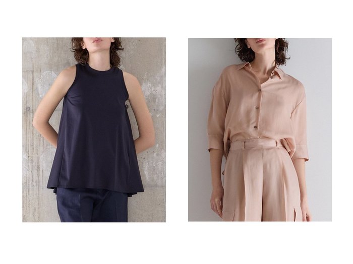 バックフレアトップとキュプラシャツでつくる大人の抜け感スタイル【martinique(マルティニーク)】の通販 おすすめ人気トレンドファッション通販アイテム 人気、トレンドファッション・服の通販 founy(ファニー) ファッション Fashion レディースファッション Fashion for Women トップス・カットソー Cut & Sew Tops キャミソール&ノースリーブ Camisoles & Sleeveless Tops シャツ・ブラウス・オフィスカジュアル Elegant Blouses & Button-Ups ロングTシャツ・Tシャツ Longline T-Shirts & Tees カットソー・ベーシックTシャツ Cut-and-Sewn Tops / Stretch Tees & Basics アメリカン American Style キャミソール Camisole, Spaghetti Strap Top コレクション Collection, Seasonal Line シルケット Silket, Silky Cotton シンプル Simple, Minimal ストレート Straight, Straight Cut スリーブ Sleeve, Long Sleeve / Short Sleeve スーピマ Supima, Premium Cotton タンク Tank Top, Sleeveless Top トレンド Trend, Trending Now バランス Balance, Style Balance フレア Flare, Flared ボトム Bottoms, Lower Wear 別注 Limited Edition, Custom Order リアル Real, Realistic ロンドン London Style, British Inspired 日本製 Made In Japan エレガント 上品 Elegant 新作・新入荷 New Arrivals / New In おすすめ Recommended / Our Picks とろみ Fluid, Flowy Fabric キュプラ Cupro, Eco Fabric ショート Short, Short Length |ID:crp329100000227651