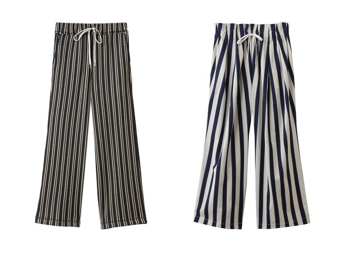 【martinique/マルティニーク】の【CURRENTAGE】ニッティングラッセルジャージーストライプパンツ&【CURRENTAGE】ラッセルストライプジャージーパンツ おすすめ人気トレンドファッション通販アイテム 人気、トレンドファッション・服の通販 founy(ファニー) ファッション Fashion レディースファッション Fashion for Women パンツ Pants & Trousers おすすめ Recommended / Our Picks ストライプ Stripe, Striped Pattern セットアップ Set-Up, Coordinated Outfit 新作・新入荷 New Arrivals / New In |ID:crp329100000227652