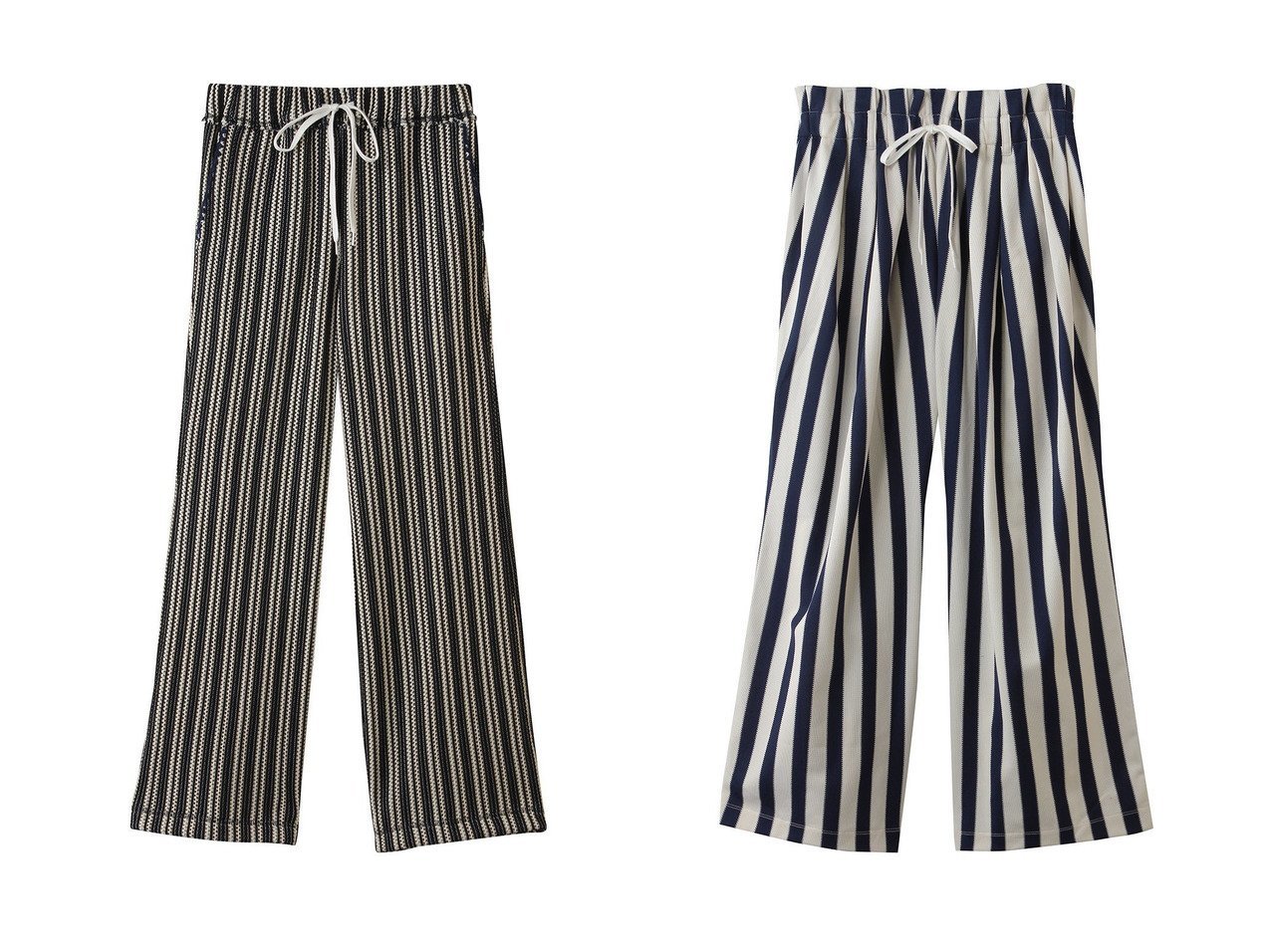 【martinique/マルティニーク】の【CURRENTAGE】ニッティングラッセルジャージーストライプパンツ&【CURRENTAGE】ラッセルストライプジャージーパンツ おすすめ人気トレンドファッション通販アイテム インテリア・キッズ・メンズ・レディースファッション・服の通販 founy(ファニー) 　ファッション　Fashion　レディースファッション　Fashion for Women　パンツ　Pants & Trousers　おすすめ　Recommended / Our Picks　ストライプ　Stripe, Striped Pattern　セットアップ　Set-Up, Coordinated Outfit　新作・新入荷　New Arrivals / New In　ブルー系　Blue　グリーン系　Green　ブラック系　Black　|ID:crp329100000227652