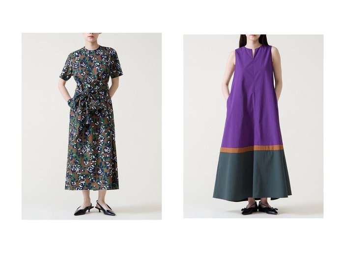 レトロプリントとカラーブロックで楽しむサマーワンピーススタイル【Tiara(ティアラ)】の通販 おすすめ人気トレンドファッション通販アイテム 人気、トレンドファッション・服の通販 founy(ファニー) ファッション Fashion レディースファッション Fashion for Women ワンピース Dresses チュニック Tunic Tops & Dresses アイレット Eyelet Lace スポーティ Sporty, Casual Athletic チュニック Tunic, Long Top モダン Modern, Contemporary モチーフ Motif, Design Theme リボン Ribbon, Bow ロング Long, Long-Length エレガント 上品 Elegant 新作・新入荷 New Arrivals / New In |ID:crp329100000227658