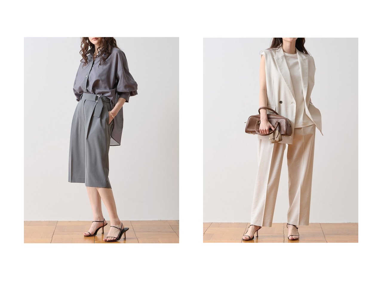 【Tiara/ティアラ】のリネンワイドストレートパンツ&ワイドタックハーフパンツ おすすめ人気トレンドファッション通販アイテム インテリア・キッズ・メンズ・レディースファッション・服の通販 founy(ファニー) 　ファッション　Fashion　レディースファッション　Fashion for Women　パンツ　Pants & Trousers　ショートパンツ・ハーフパンツ　High-Waisted & Relaxed Shorts　おすすめ　Recommended / Our Picks　カットソー　Cut and Sewn Top　ショート　Short, Short Length　シンプル　Simple, Minimal　セットアップ　Set-Up, Coordinated Outfit　ハーフ　Half, Half-Length　ボトム　Bottoms, Lower Wear　吸水　Absorbent, Quick-Dry　新作・新入荷　New Arrivals / New In　グレー系　Gray　イエロー系　Yellow　|ID:crp329100000227665